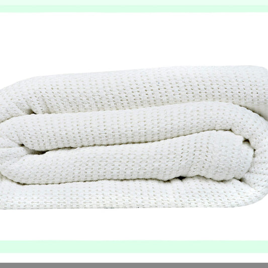 CozyLuxe Leno Weave Queen Blanket - 100% Cotton, Lightweight, Warm, Extra-Fluffy, Premium Soft & Durable Bed Blanket for All Seasons - Perfect for Bed, Couch, Sofa