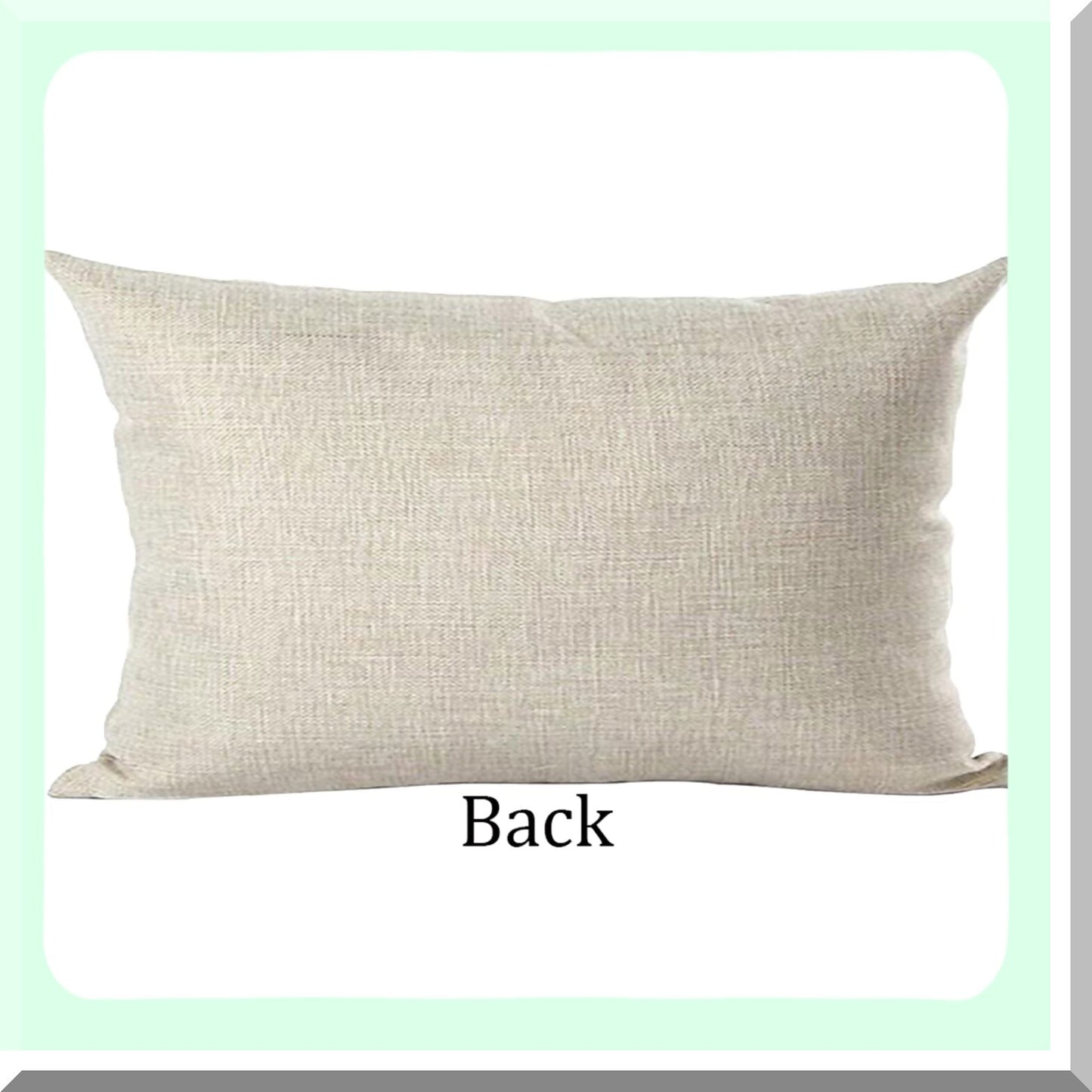 Hopeful Paws Inspirational Quote Pillow Cover - Black Word Art Decorative Lumbar Throw Case for Home Living Room Bed Sofa Car - Cotton Linen Rectangular 12 x 20 Inches