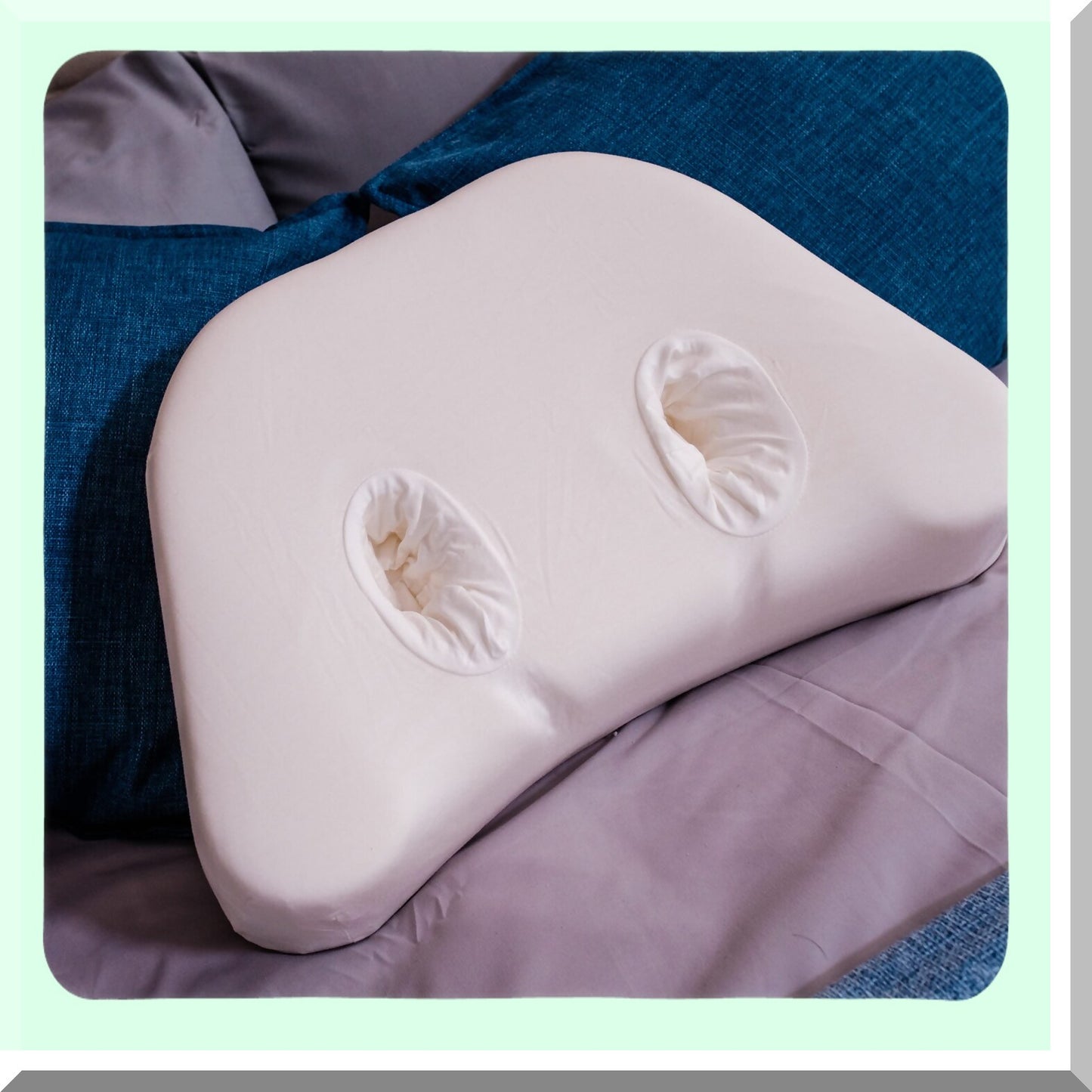 SleepEase Side Sleeper Pillow Protector - Hypoallergenic Pillow Cover for Standard Pillows - Machine Washable Pillowcase for Side Sleepers