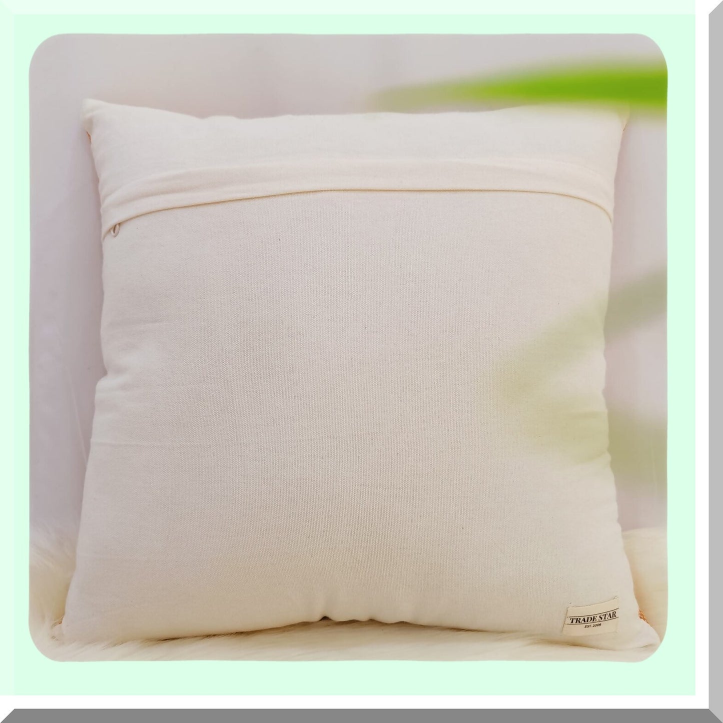 Farmhouse Luxe Cotton Kilim Pillow Cover - Handloomed Sabra Cushion Case for Bedding Decor - Beautiful and Luxurious