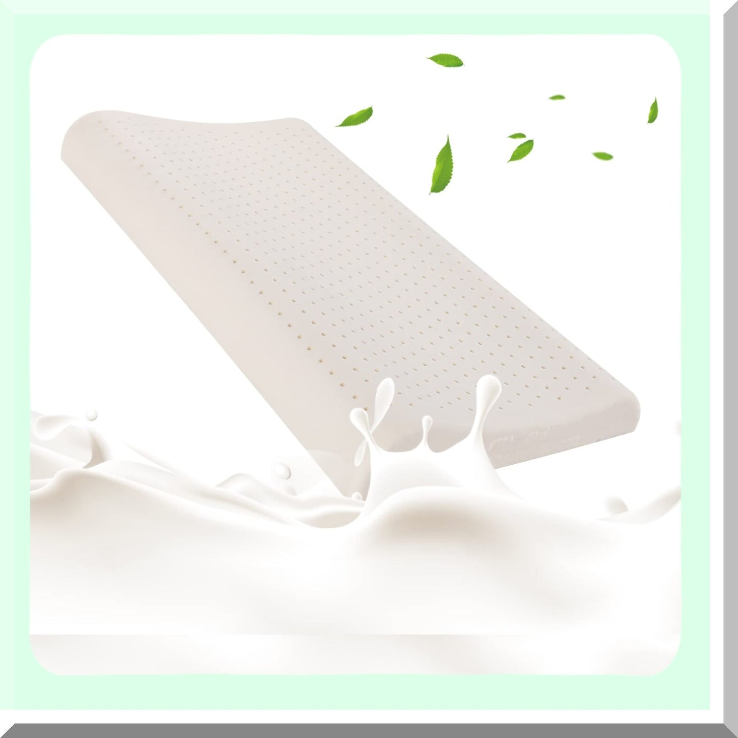 UltraSlim Latex Sleep Pillow - Contour Low Profile for Neck Pain Relief - Thin Design for Stomach, Back, and Side Sleepers - 24 x 15.5 x 2.3/3.2 inch Dimensions