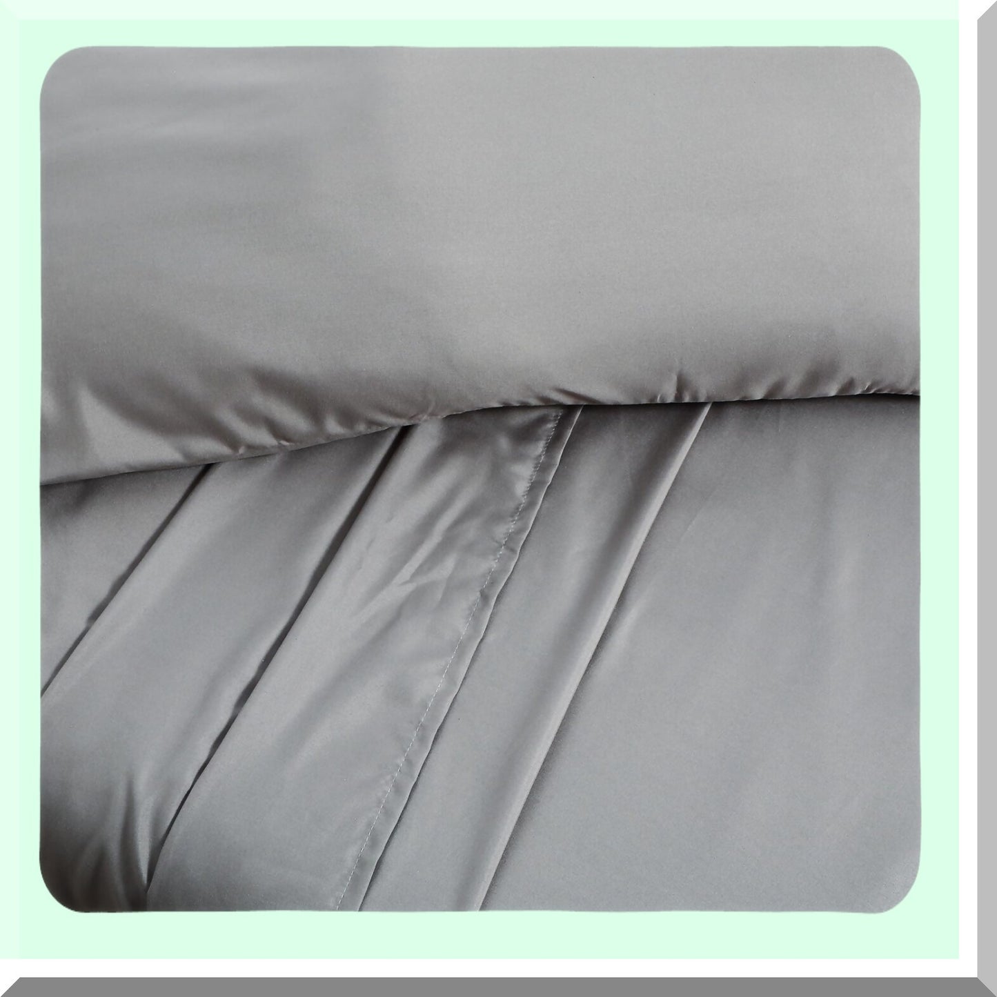 Luxury Microfiber Hotel Bedding Set - Queen Size 4 Piece Sheet Set with Deep Pocket, Fade Resistant, Soft Brushed Fabric - Black White Grey Palette