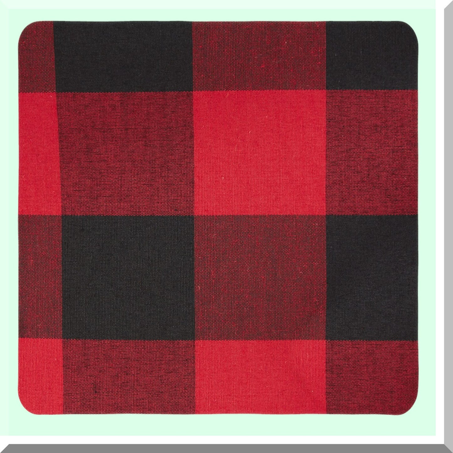 Buffalo Check Collapsible Storage Bin - Medium Rectangle, 16x10x12, Red & Black with Handles