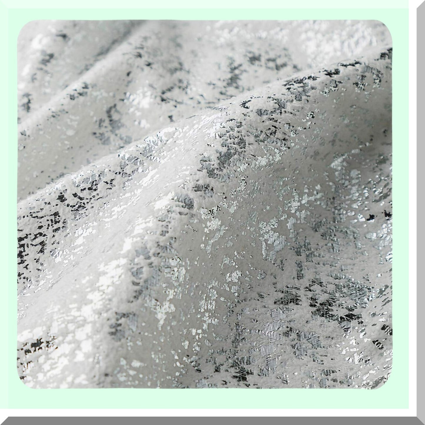 Sparkling Silver Soft Pillow Covers - Set of 2 Decorative Cushion Covers for Sofa, Bedroom, Car - 12 x 20 Inch White Throw Pillows