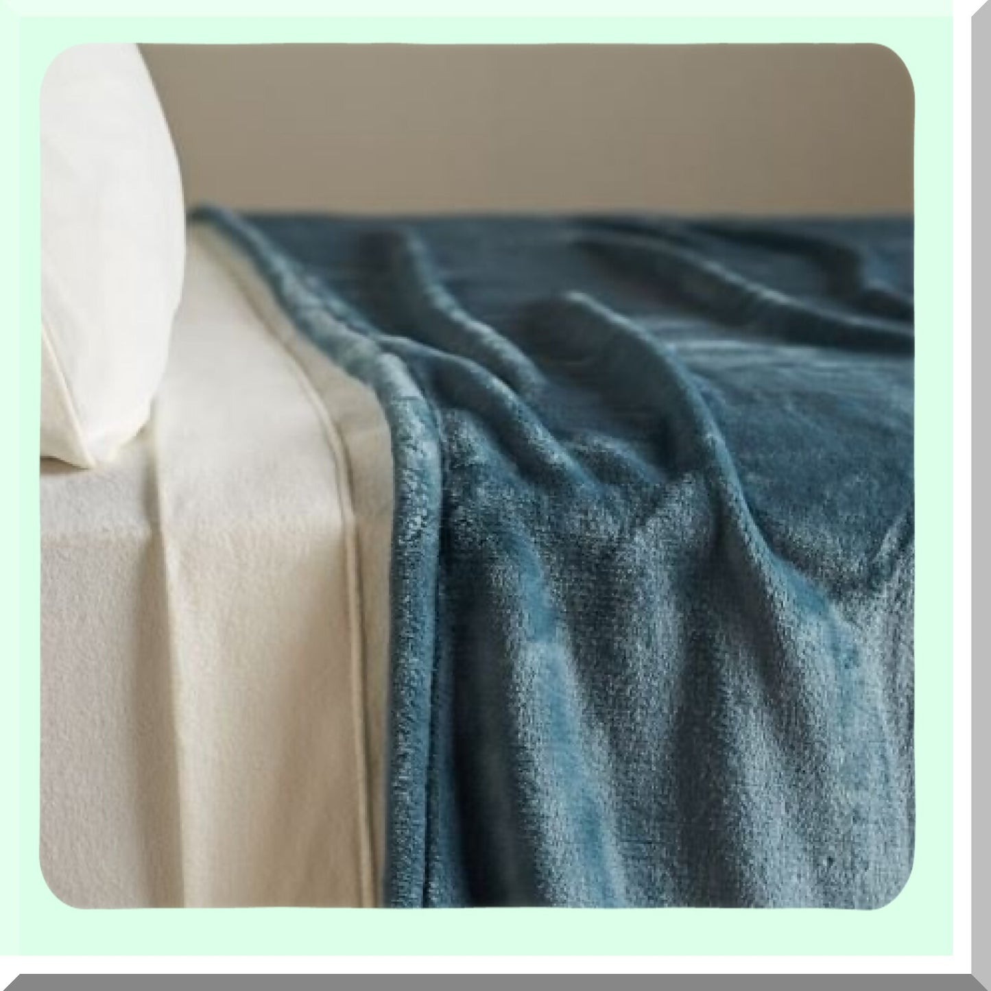 Serasoft Plus Ultra-Soft Grey Twin Plush Polyester Blanket