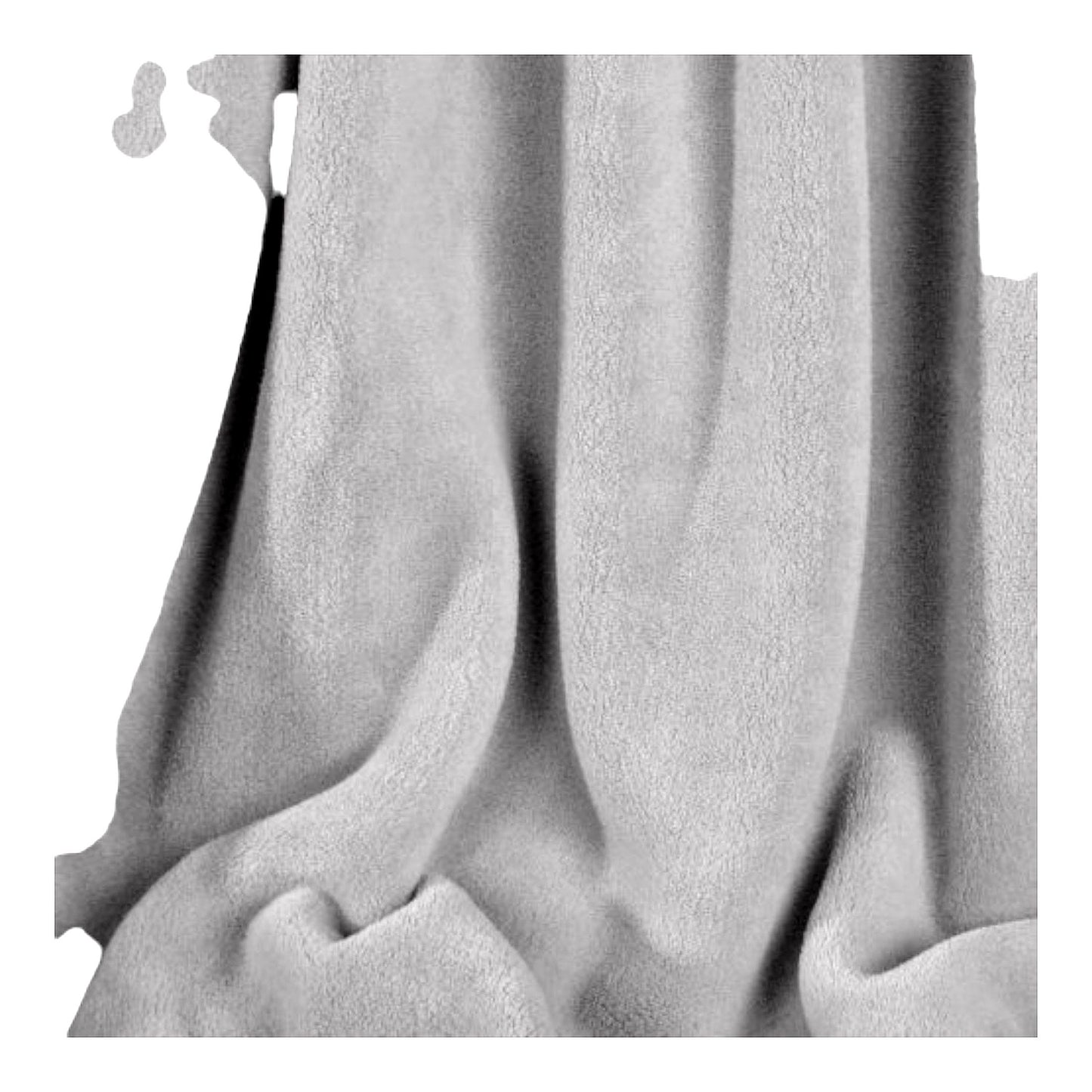 Serasoft Plus Ultra-Soft Grey Twin Plush Polyester Blanket