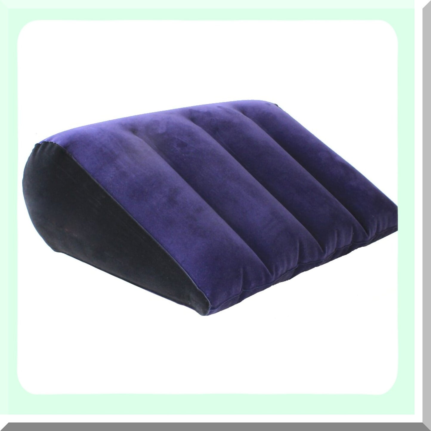 TravelEase Inflatable Wedge Pillow - Lightweight Portable Sleep Aid for Acid Reflux, Snoring, Back and Leg Elevation. Blue Bed Wedge for Knee Support.