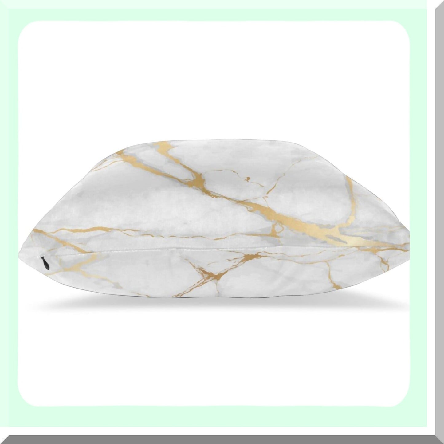 Luxury Marble Throw Pillow Covers - Set of 2 Decorative Cushion Cases for Sofa, Couch, Bed - Soft Home Decor - 18"X18" Square Pillowcases