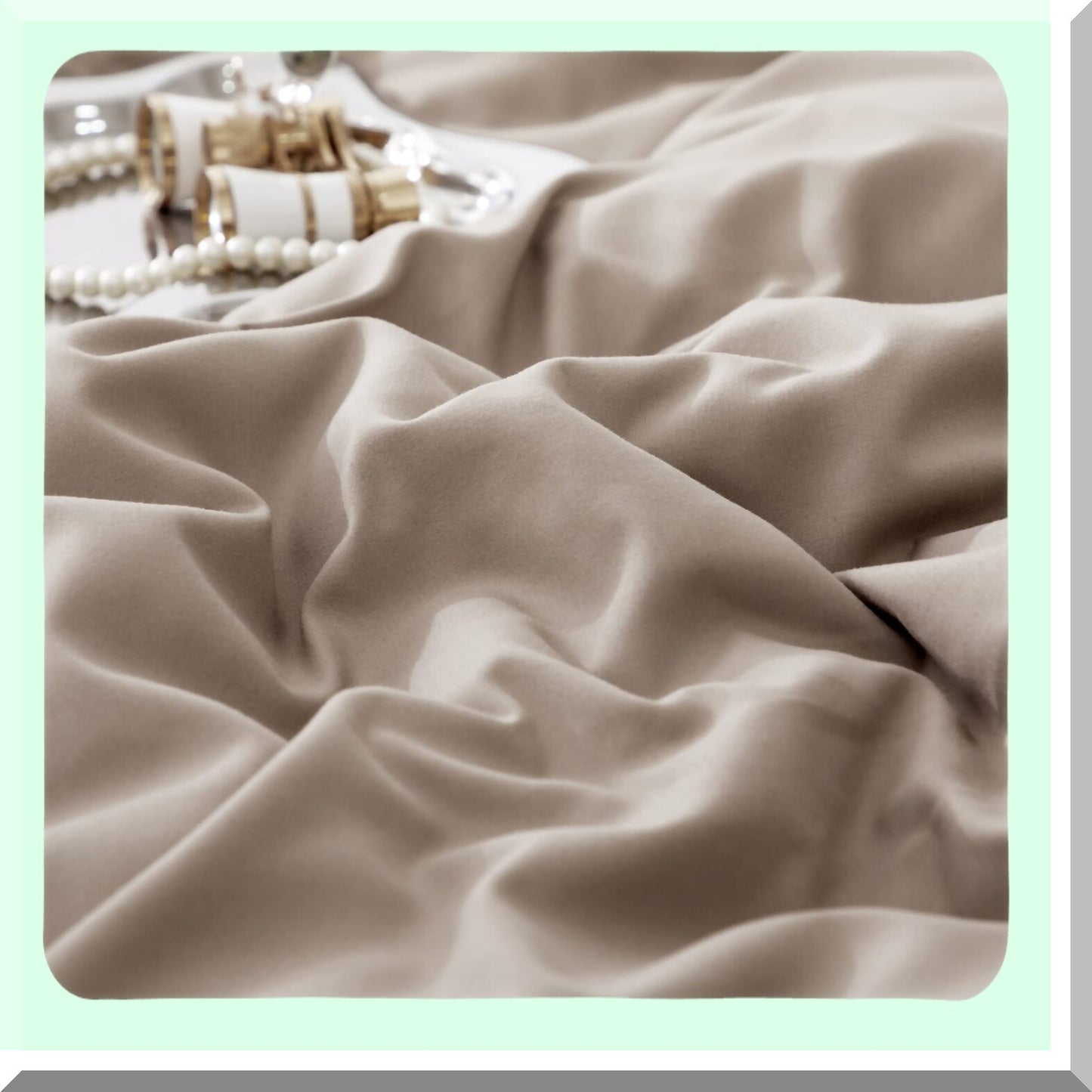 Boho Farmhouse Pom Pom Comforter Set - Soft Taupe Bedding Set with Oatmeal Aesthetic - Cozy 3 Piece Tan Coffee Comforter Set