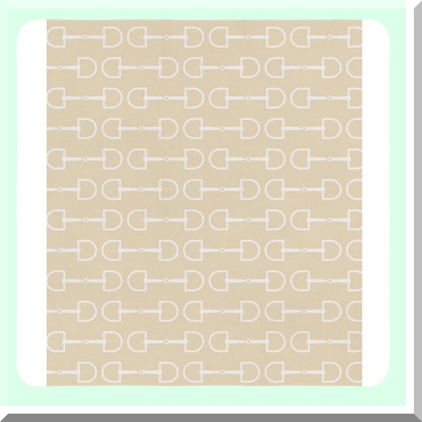 Equestrian Elegance Luxe Cotton Throw Blanket, 60" x 50"