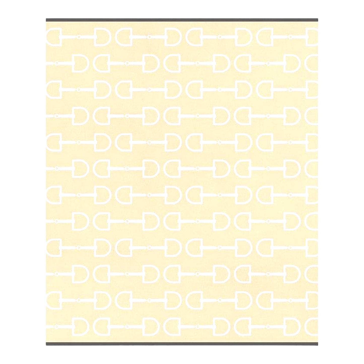 Equestrian Elegance Luxe Cotton Throw Blanket, 60" x 50"