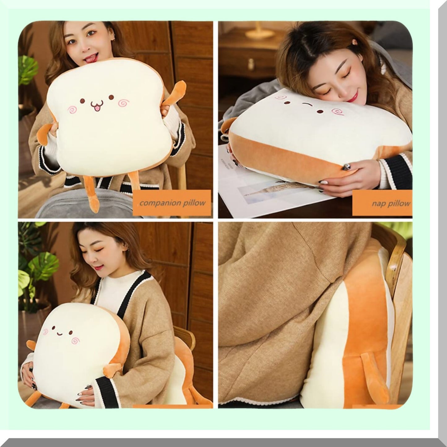 ToastCozy BlanketPillow - The Ultimate Dual-Use Three-in-One Toast Bread Sofa Cushion for Home Decoration and Smiles!