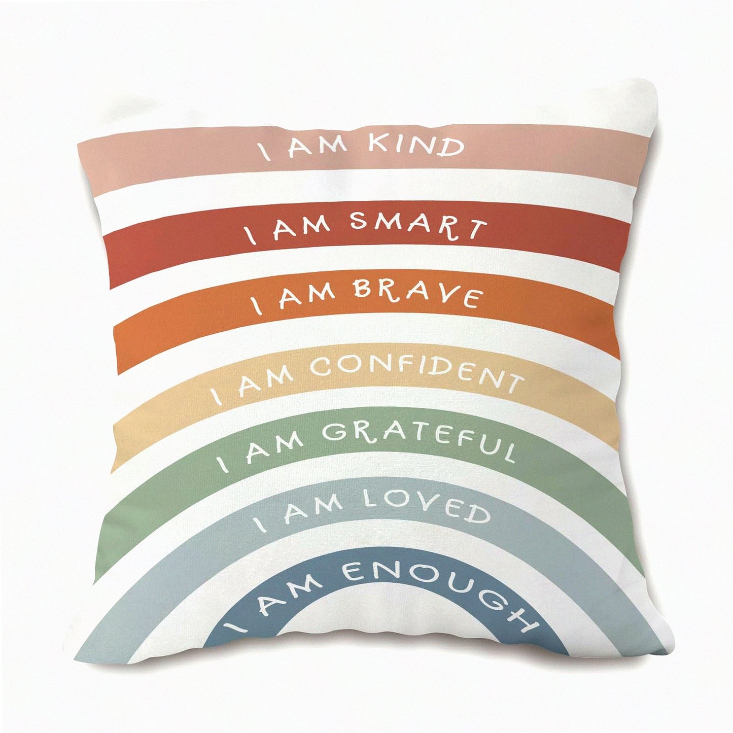 KindSmart Inspirations Pillowcase - 18x18 Mental Health Decor for Home & Office. Perfect for Nursery, Psychology, Counseling, Therapy, Bedroom & Living Room.