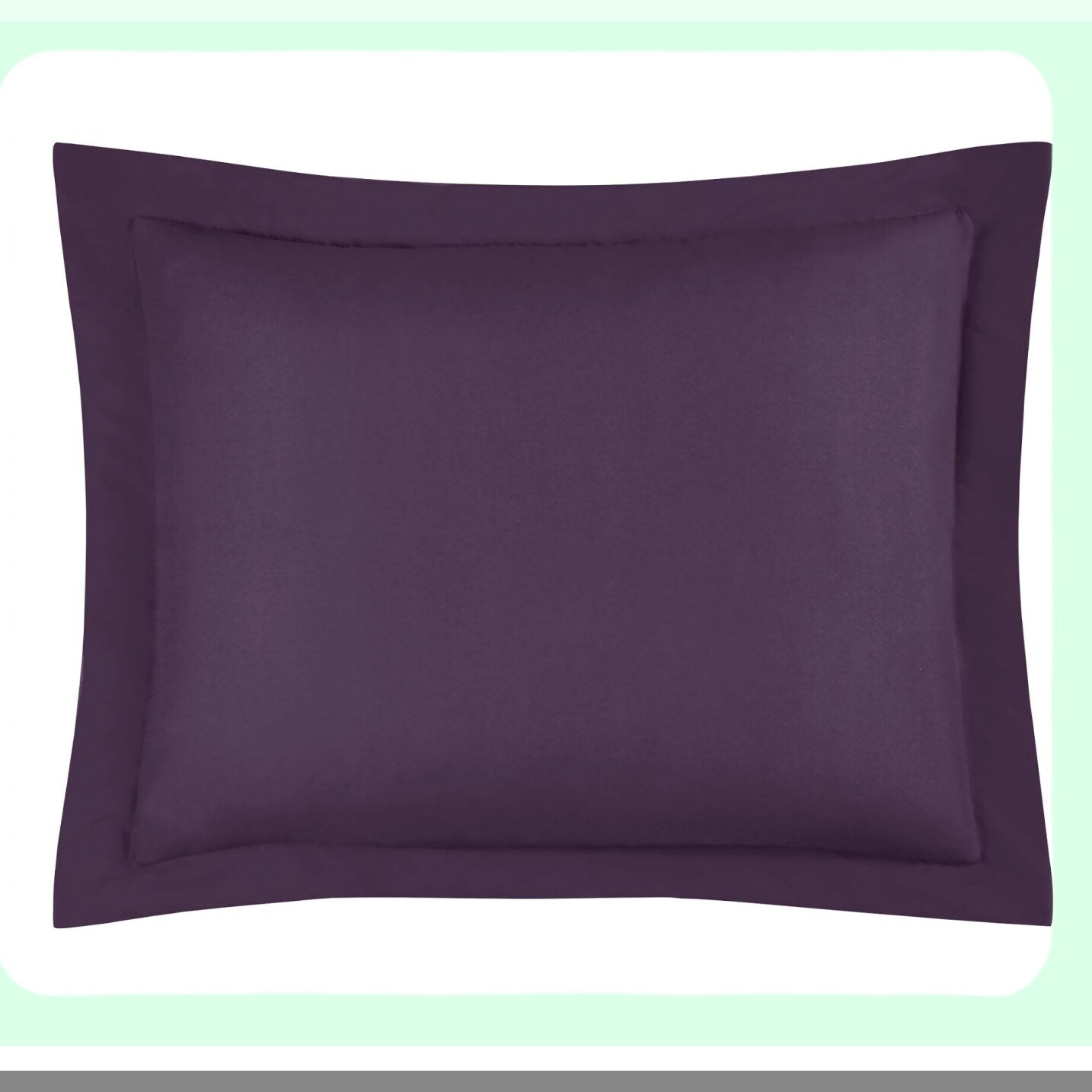 Luxury Brushed Microfiber Comforter Set - Lightweight All Seasons 3-Piece Down Alternative Bedding - Oversized Queen Size - Dark Purple Comforter