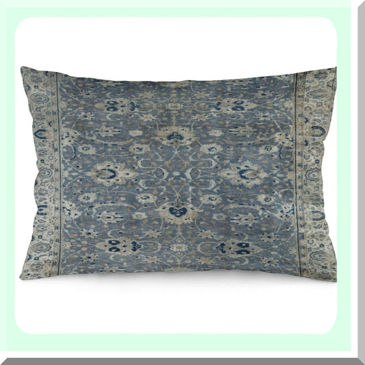 Vintage Velvet Hereke Rug Print Throw Pillow Cover - Soft Decorative Cushion Case for Home Living Room Bed Couch Car - 12"x20"