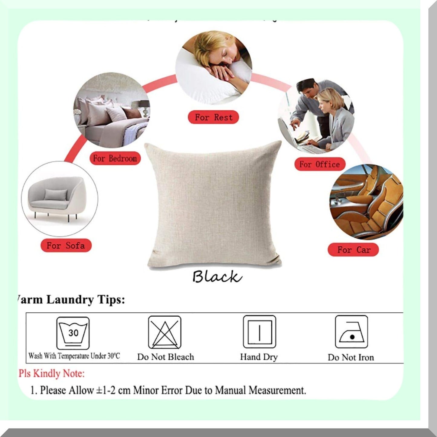 Rustic Beer Quote Pillow - Open One Decorative Cushion Cover - 18x18 Inch Linen Sofa Bed Pillowcase - Best Beer Words Board Throw Cover