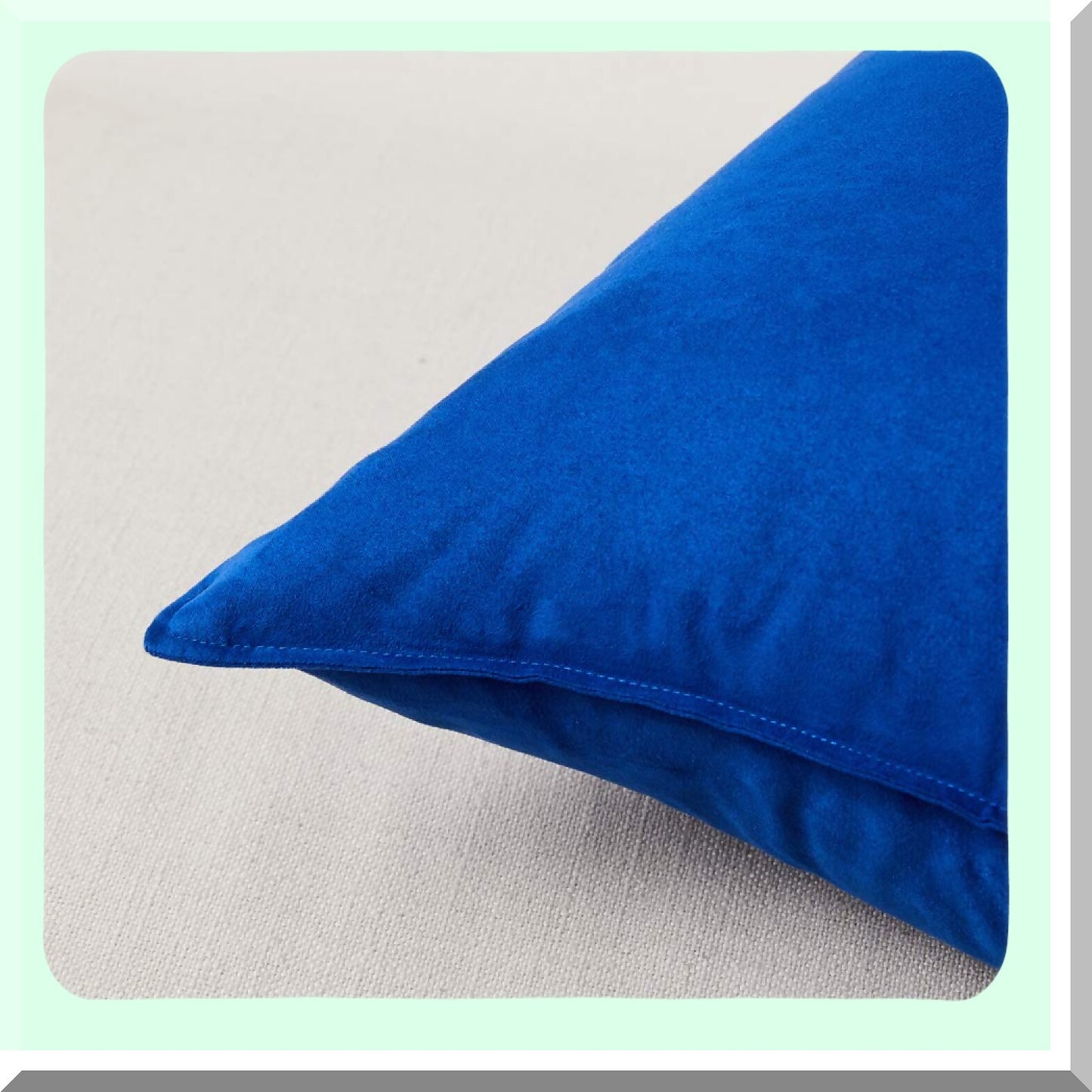 SuperSoft Suede Blue Pillow Covers - 4 Pack 18x18 Inch Set | Solid Cushion Case for Couch, Sofa, Bedroom | Square Decorative Throw Pillows - 4 Pieces
