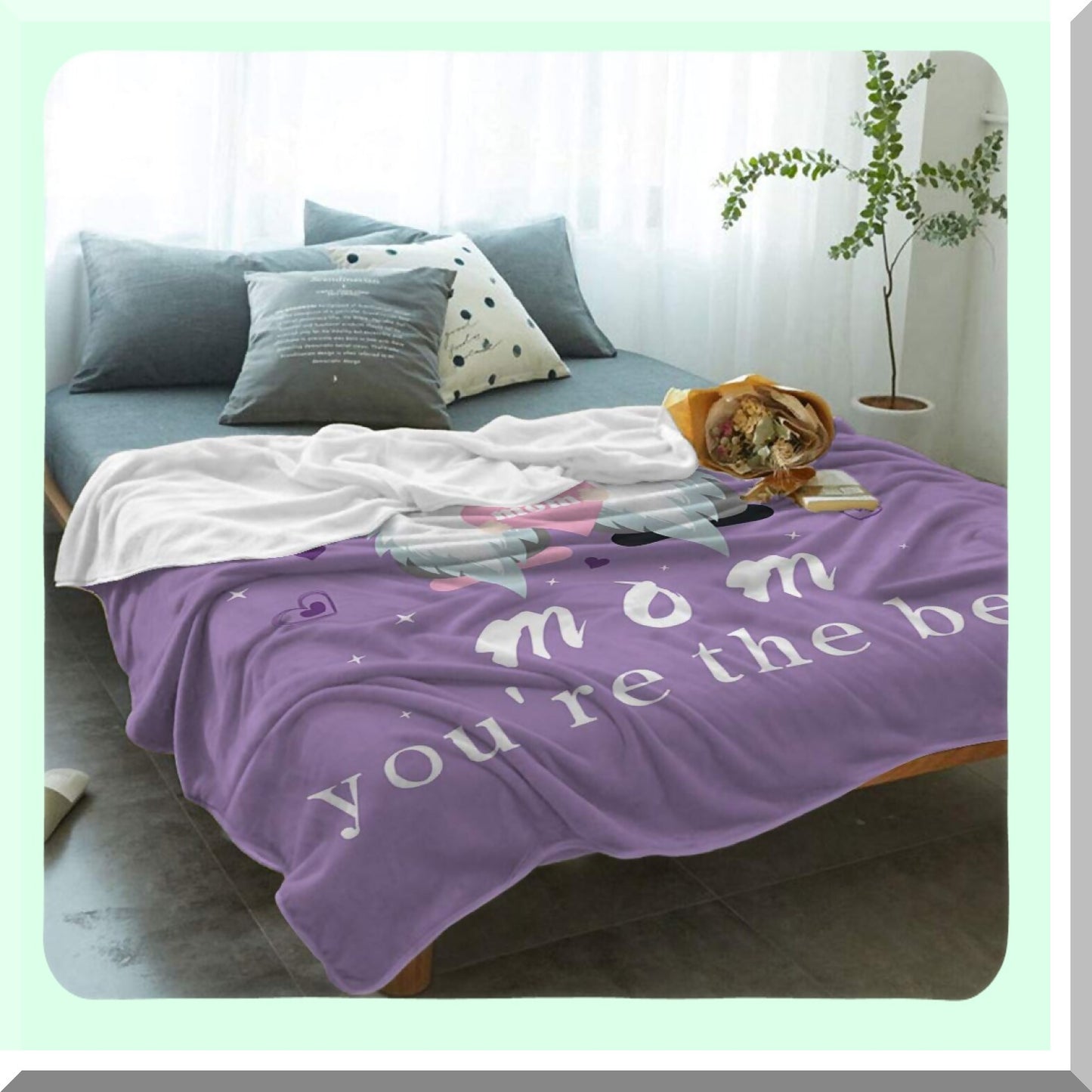 CozyMom Flannel Fleece Blanket - Extra Soft, Lightweight, Warm & Decorative Bedding for All Seasons