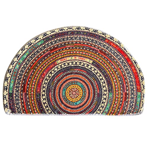 Half Round Door Mat Microfiber Indoor Rug