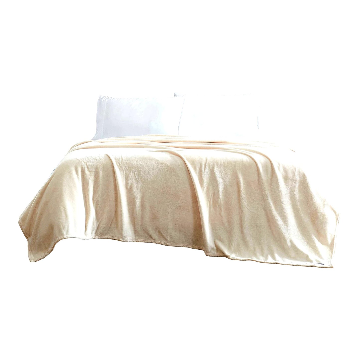 CozyCloud Ultra Plush Queen Blanket - Lightweight All-Season Ivory Bedding