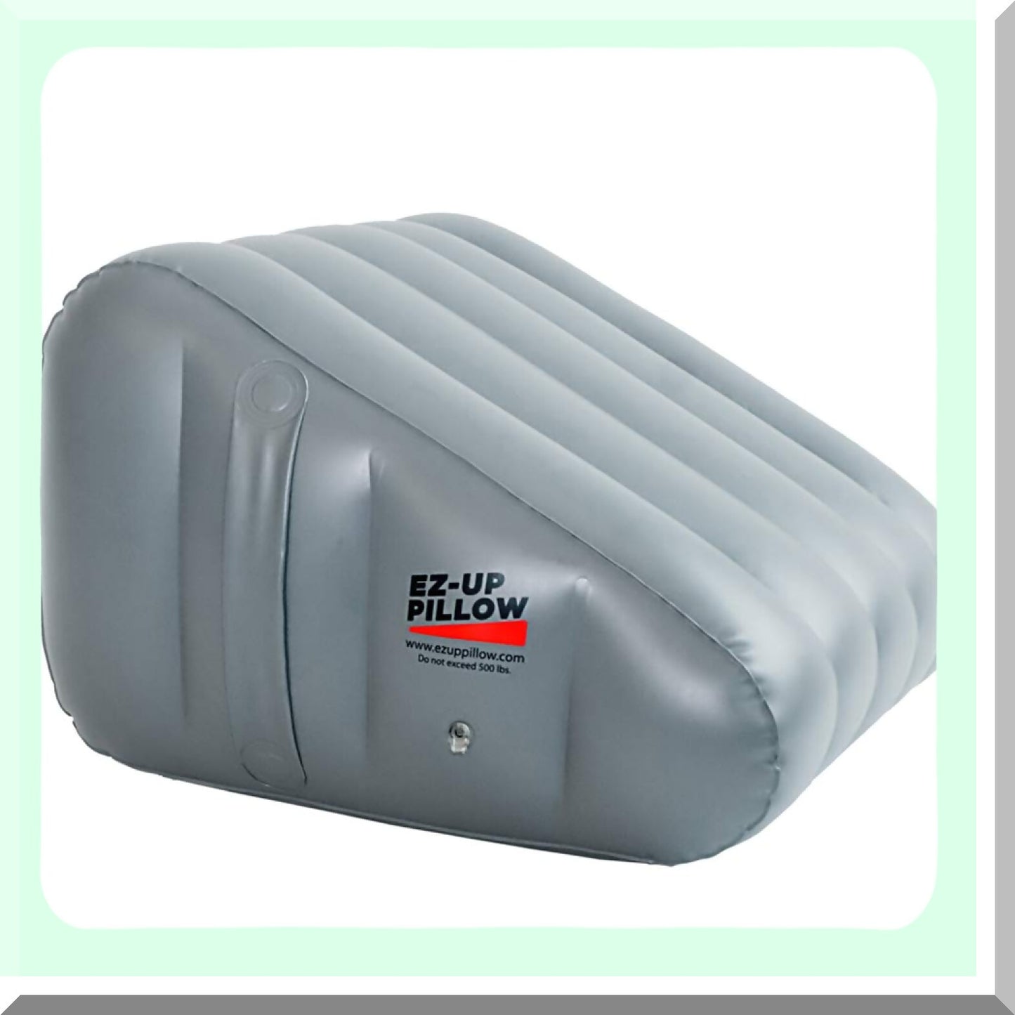 ElevateEase Leg Wedge Pillow - Inflatable Support for Back, Hip, and Leg Pain Relief. EZ Up Pillow for Post-Surgery Recovery and Chronic Conditions.