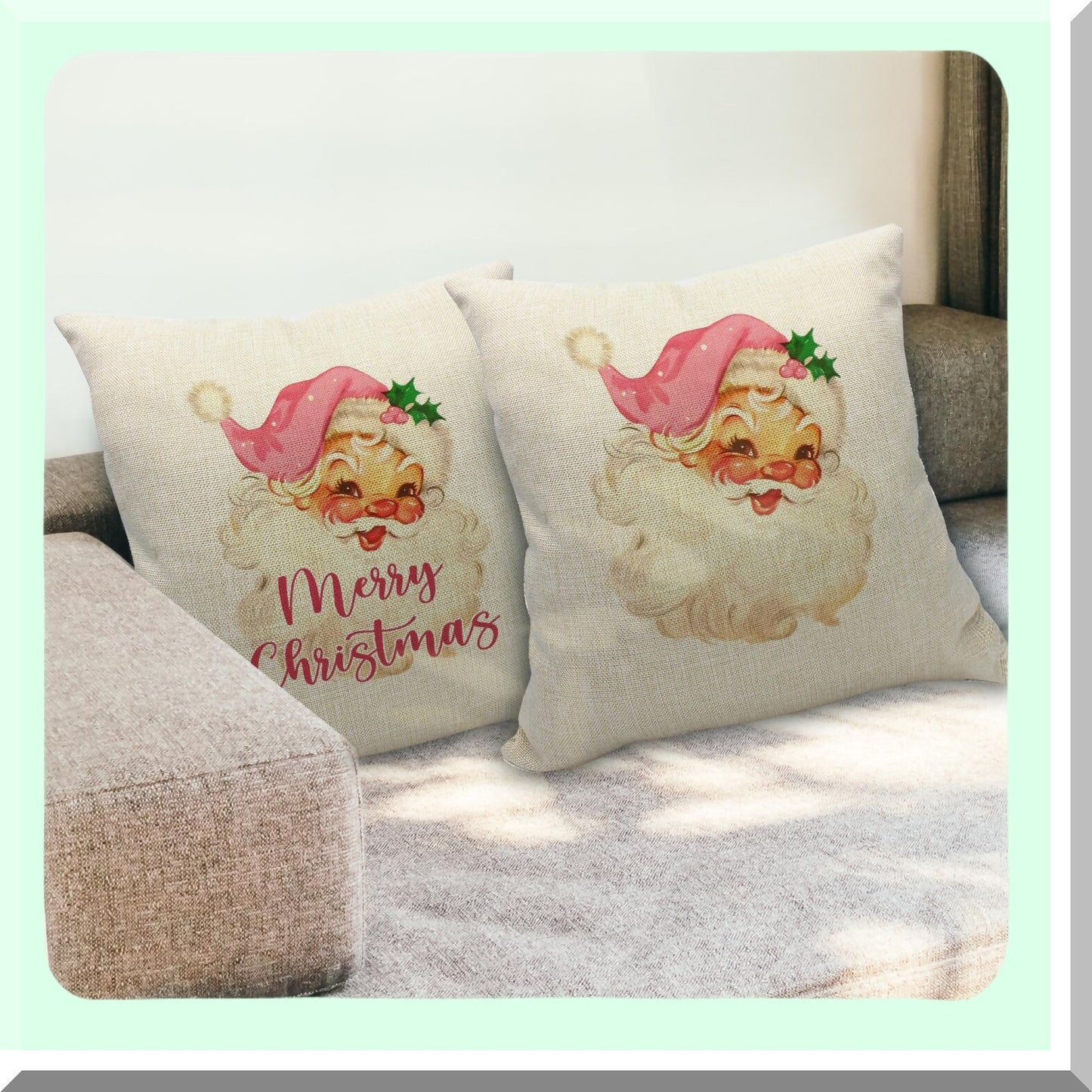 Blush Blossom Reversible Pillow Covers - Set of 2, 18x18 Decorative Throw Pillows for Pink Decor, Soft Pink Pillows for Couch, Pink Pillowcases