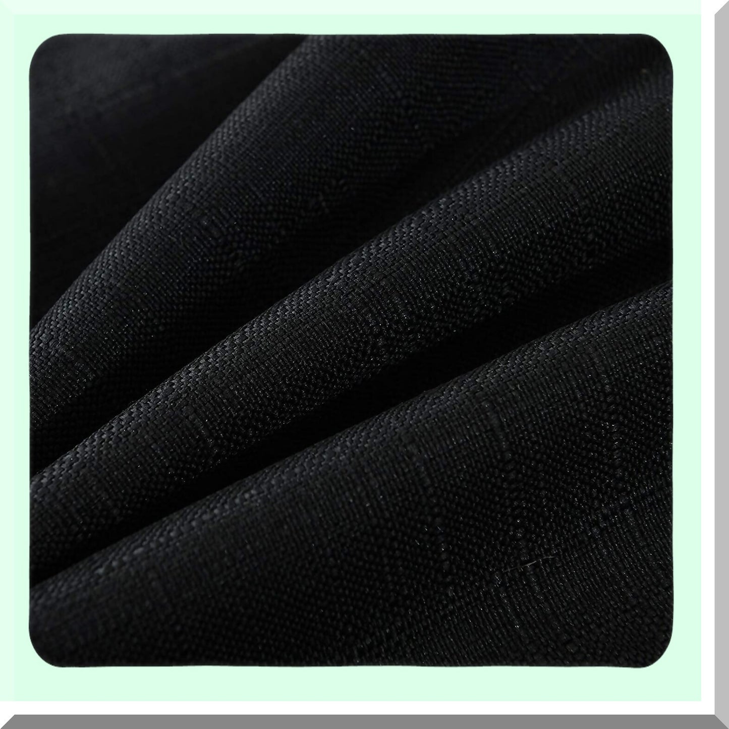 Farmhouse Burlap Trimmed Pillow Covers - Set of 2 Decorative Cushion Covers for Bed Decoration, Tailored Edges, 18 x 18, Black