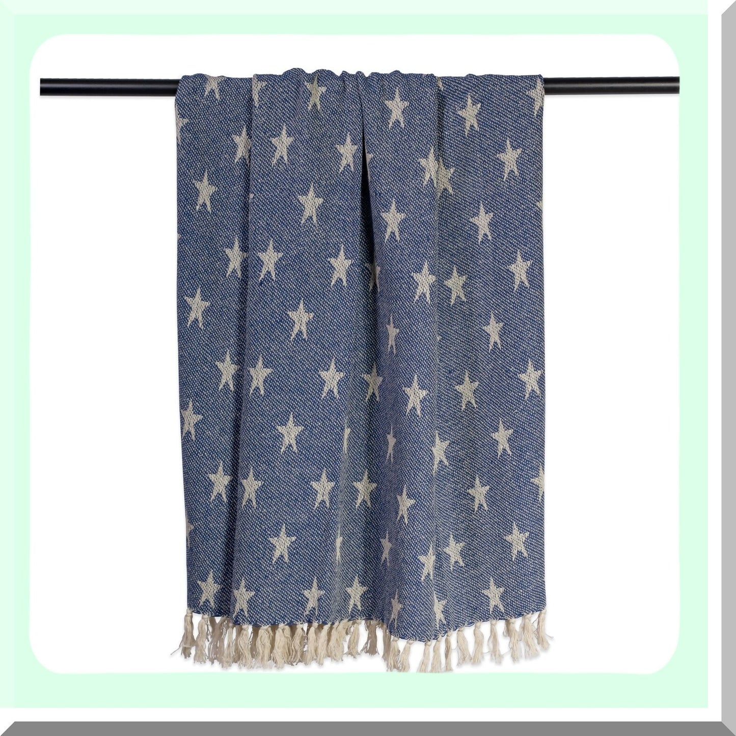 Patriotic Stars & Stripes Throw Blanket - Perfect for Couch, Bed, Picnic, Beach, Camping, or Cozy Home Use - 50x60