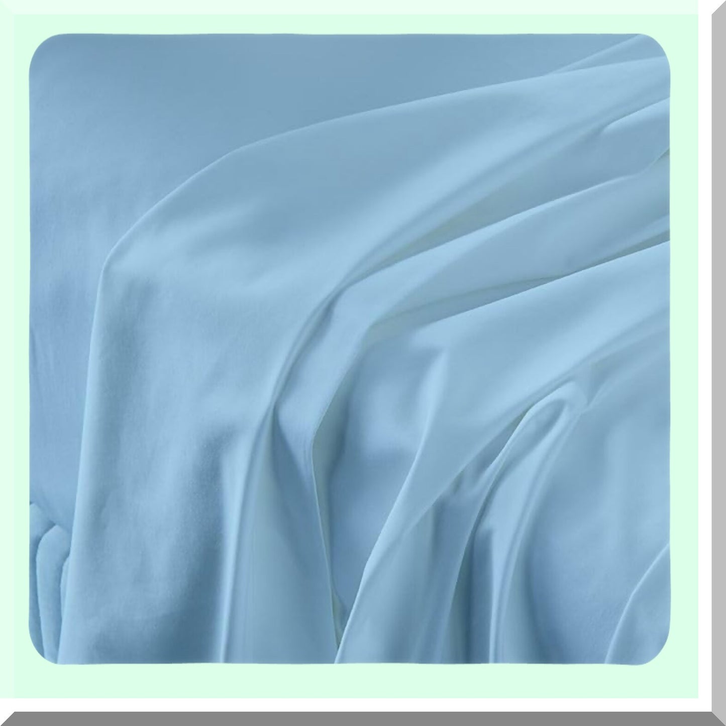 UltraSoft FlexTop Microfiber Sheets - Split Head 34" - 4PC Set - Deep Pocket - Light Blue - Sleep Number Bed Compatible - Luxurious Bedding