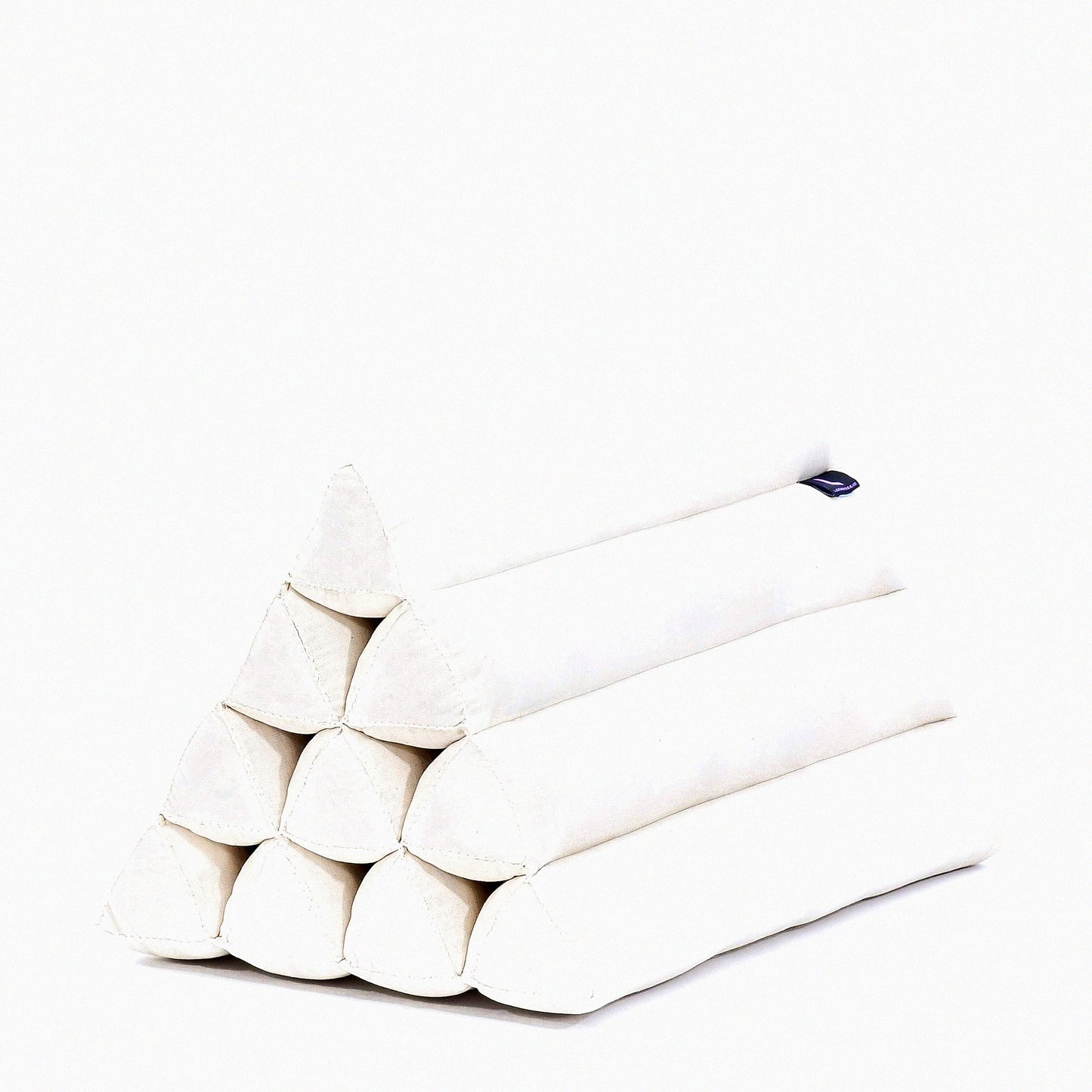 EcoComfort Triangle Backrest Pillow - TV Reading Cushion, Kapok Incline Support, Relaxing Eco-Friendly Comfort, 20x13x13 inches, Ecru Color