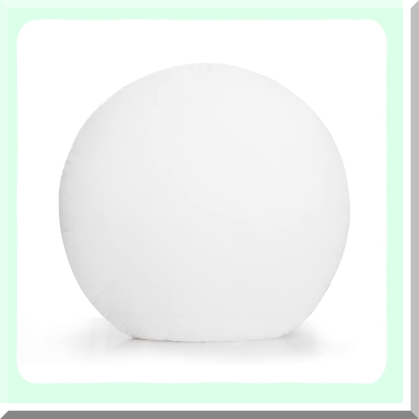 Square Round Pillow Insert - Plush Cushion Stuffer - Decorative Sham Filler - 32 Inch White - Pack of 1 - Home Decor Accent - Soft Supportive Square Pillow Form