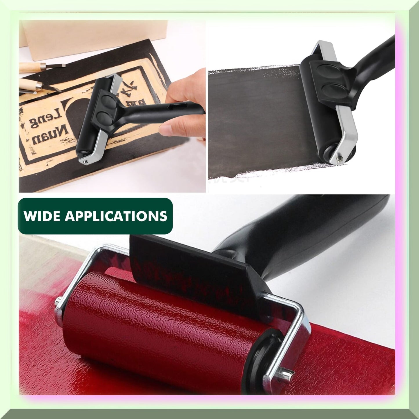 InkMaster 4-Inch Print Roller Black