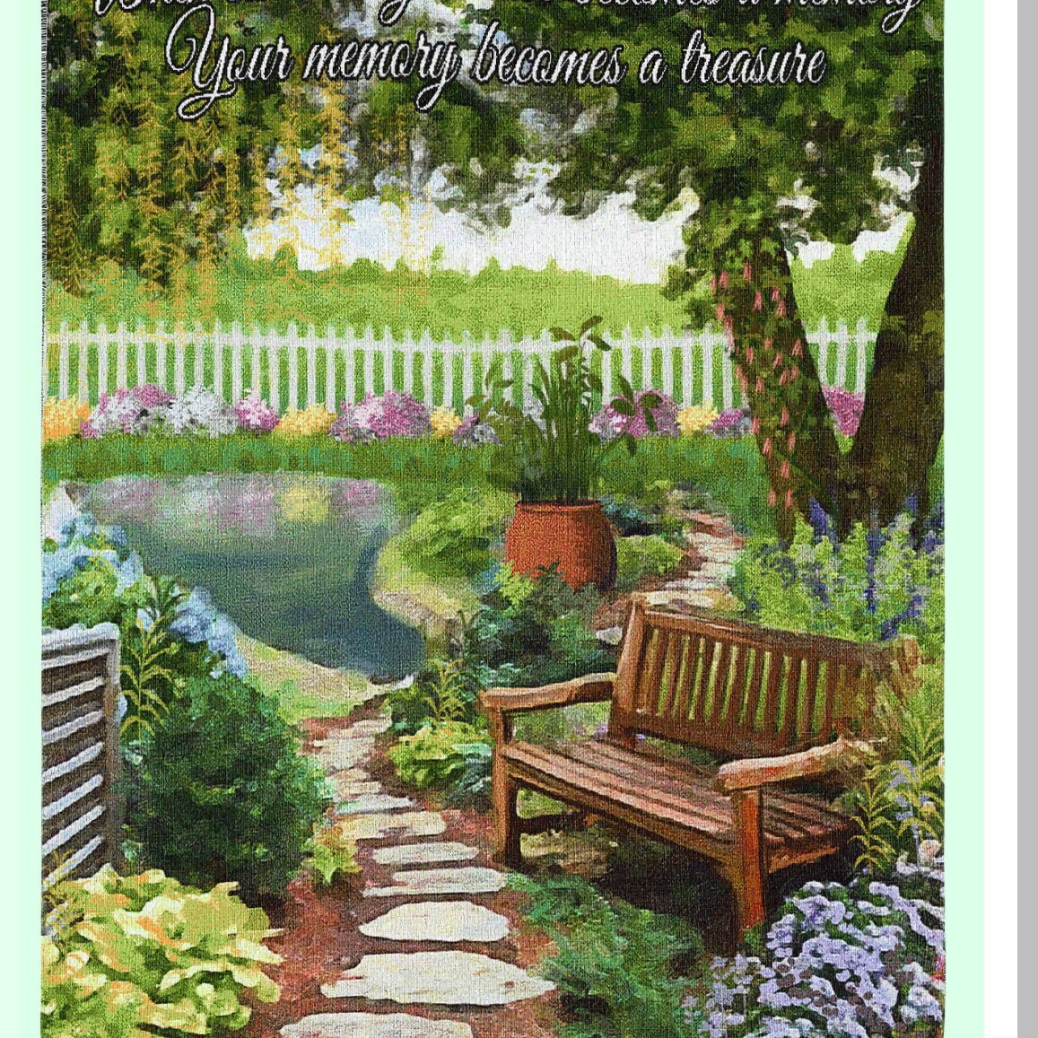 Memory Comfort Woven Blanket - Sympathy Bereavement Gift, 100% Cotton, Made in USA, 72x54