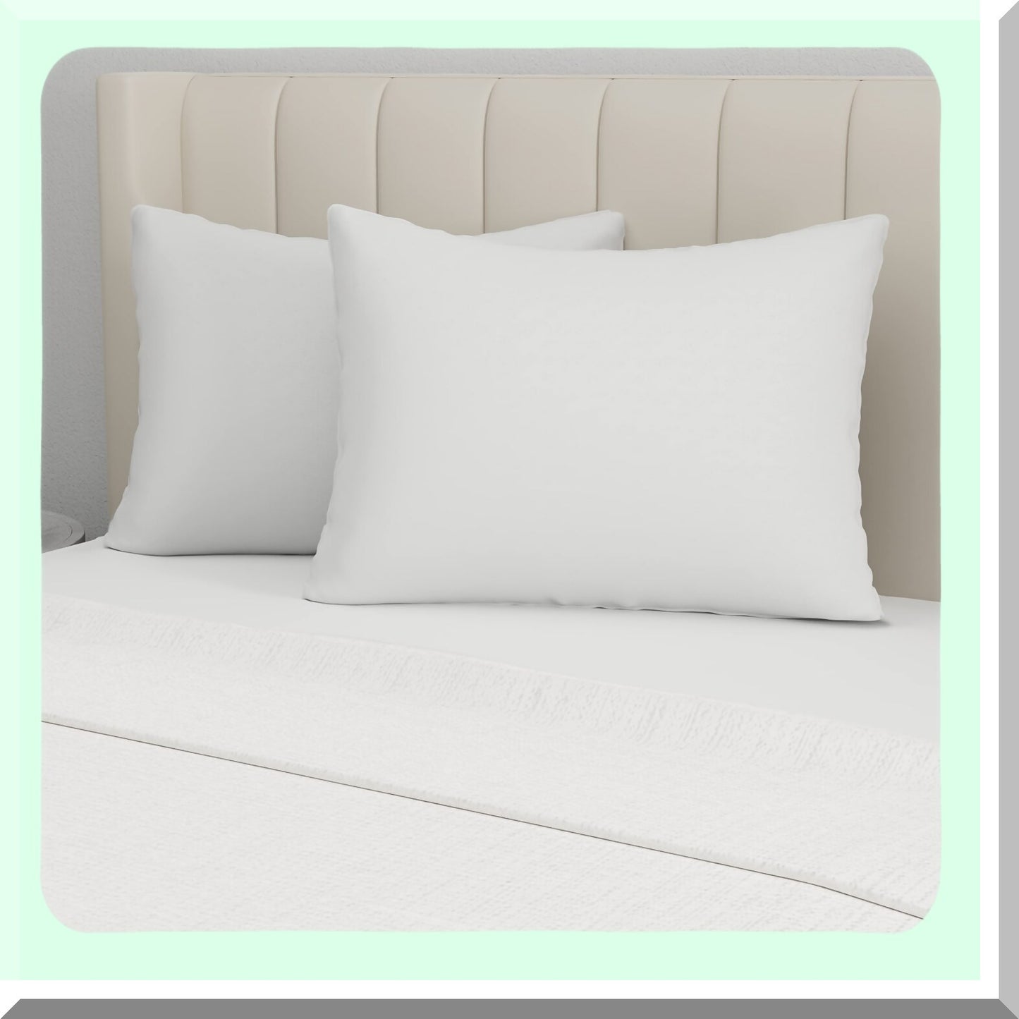 FreshCotton Allergy Relief Pillow Set - Standard/Queen Size 2 Pack - Hypoallergenic, Dust Mite Resistant, Breathable Fabric - Sleep Better, Breathe Easier