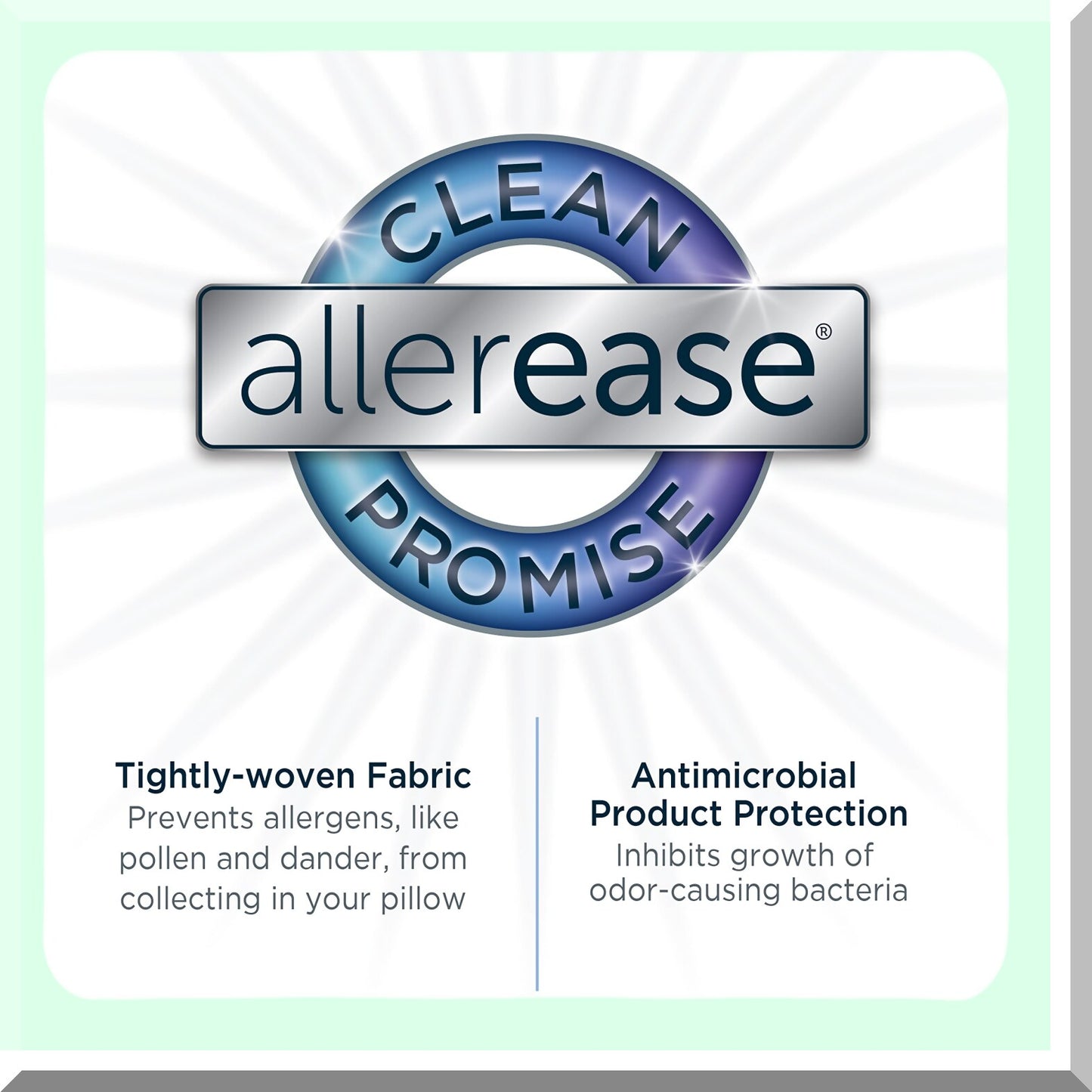 FreshCotton Allergy Relief Pillow Set - Standard/Queen Size 2 Pack - Hypoallergenic, Dust Mite Resistant, Breathable Fabric - Sleep Better, Breathe Easier