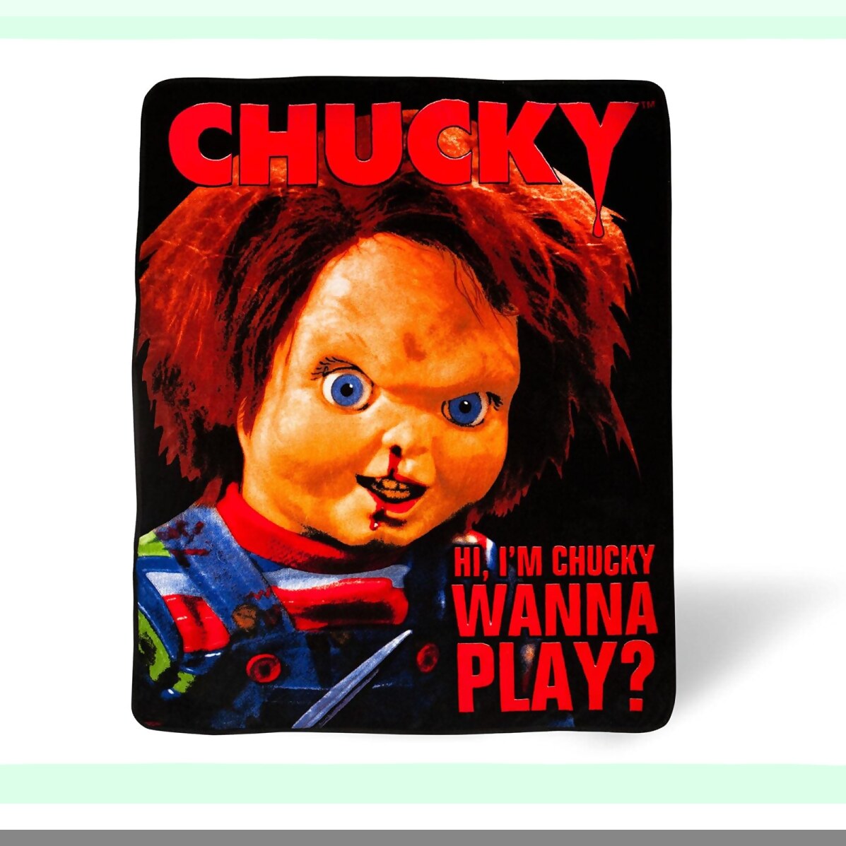 Ultimate Cozy Chucky Fleece Throw - 50x60 Inches of Soft Comfort for Fans