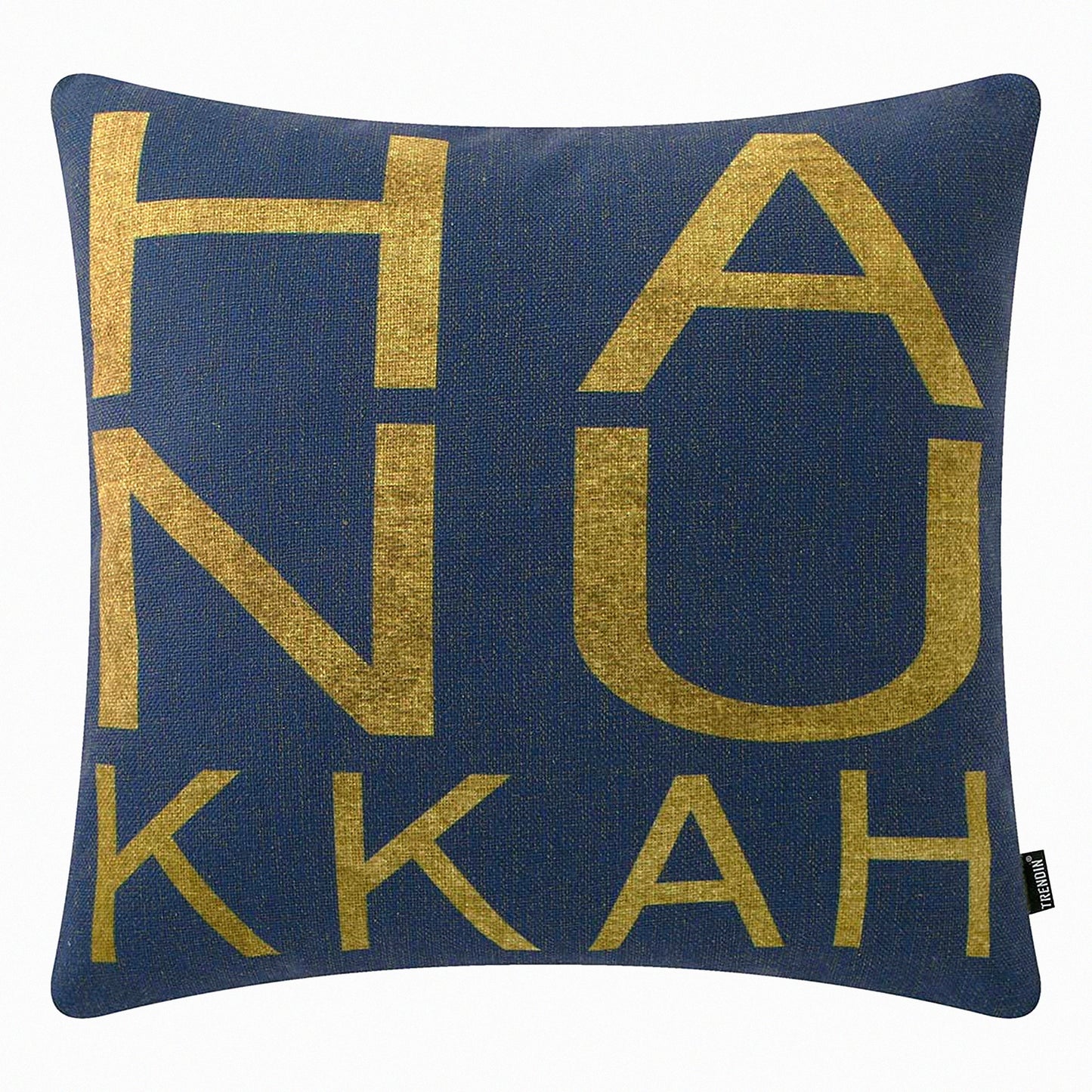Hanukkah Square Pillowcase - Linen Cushion Cover for Sofa & Chair - 18x18 inch Throw Pillow Cover - Office & Home Decorations - PL744TR