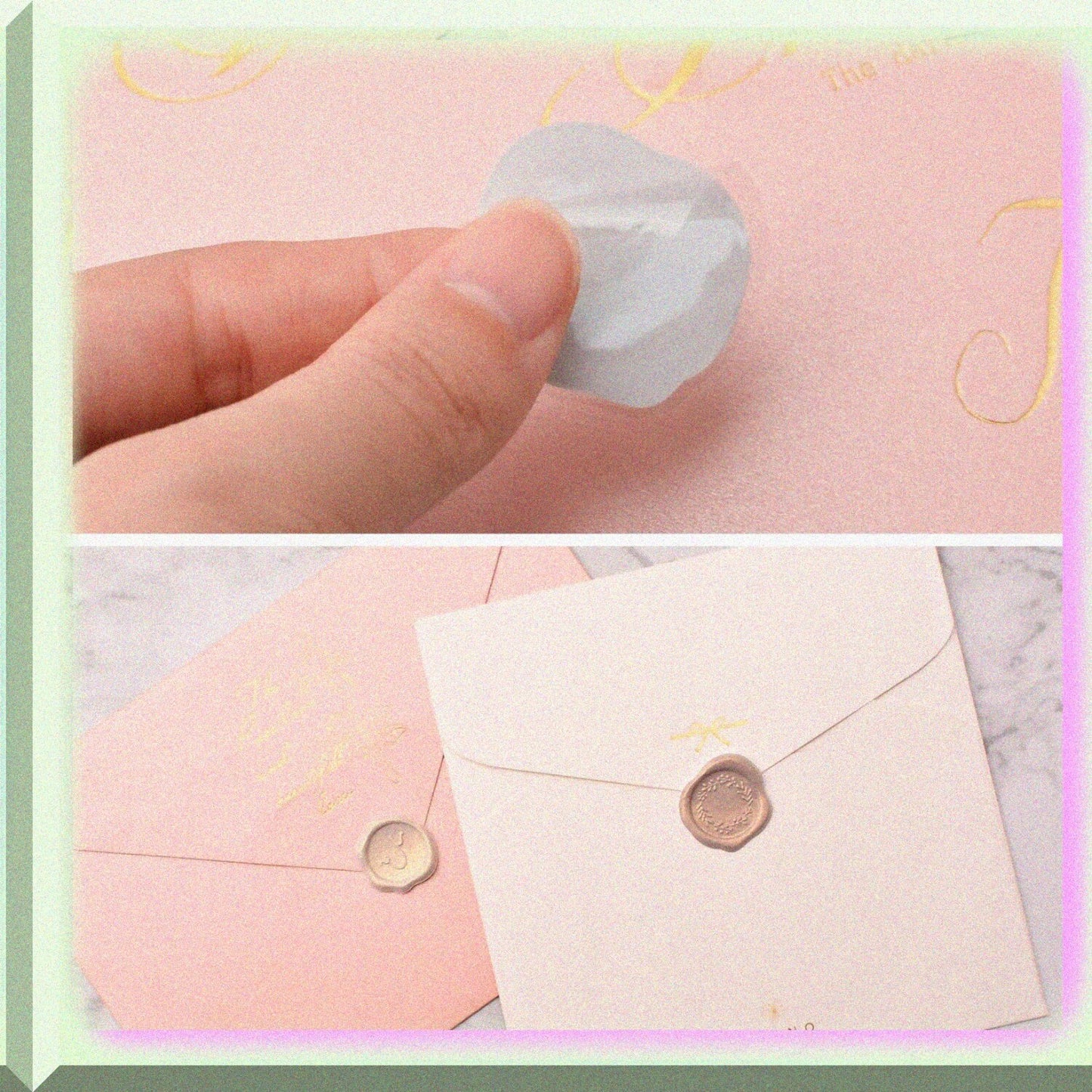 54 Pcs Vintage Self-Adhesive Sealing Stickers
