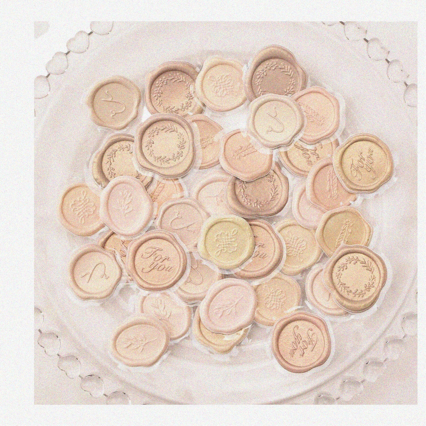 54 Pcs Vintage Self-Adhesive Sealing Stickers