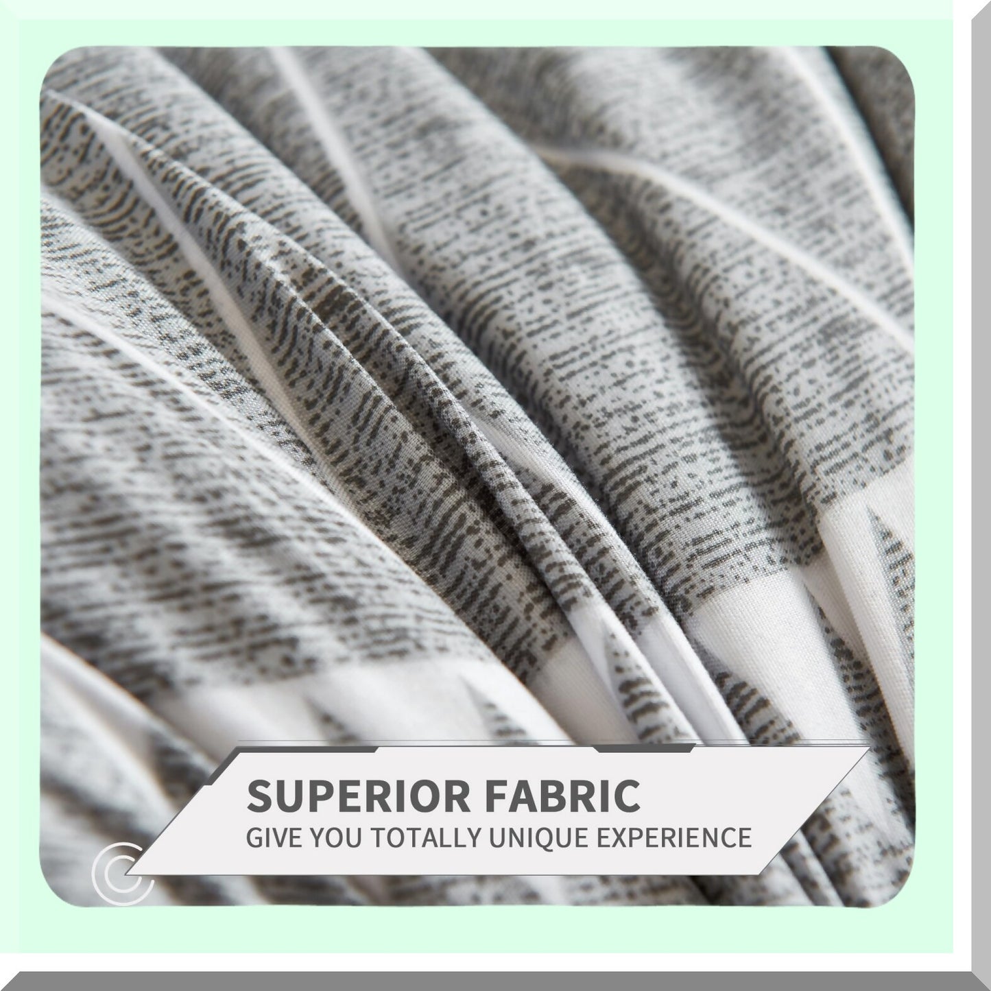 Geometric Grey Comforter Set - Bohemian Summer Bedding Ensemble with Lightweight Microfiber Down Alternative Fill - 3 Piece Bed Set