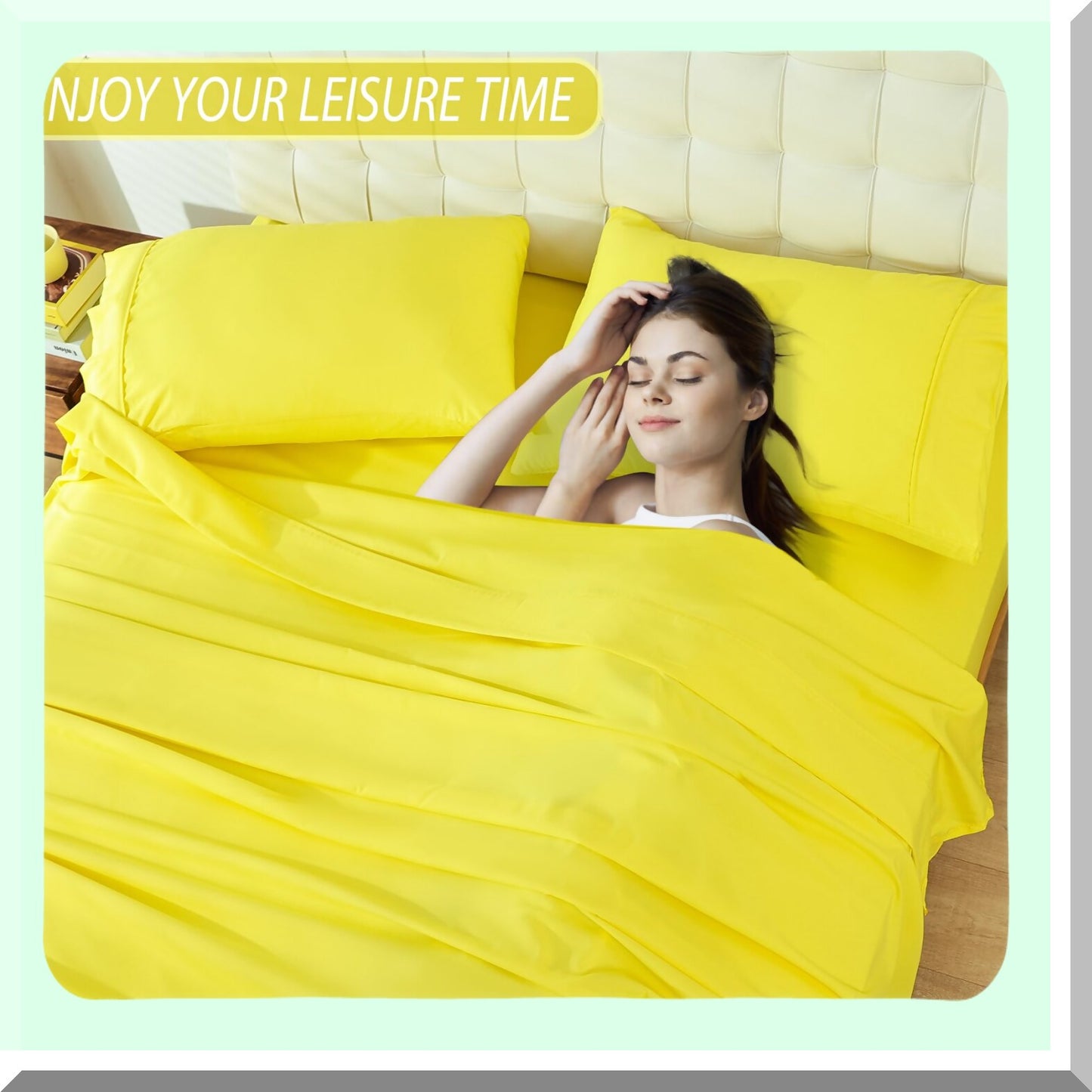 LuxuryCool Queen Sheet Set - Silky Soft Microfiber Bed Sheets for Queen Size Bed with Extra Deep Pocket, Hotel Cooling Bedding, Durable Oeko-Tex Sheets & Pillowcases - 4 Piece Set