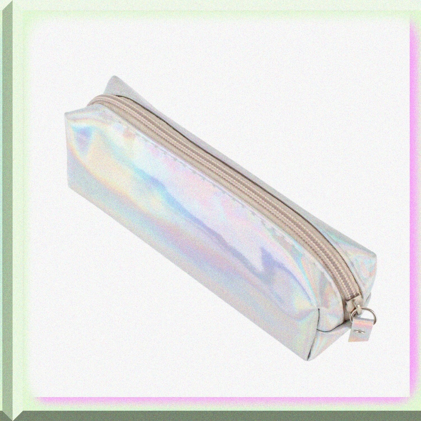 Holographic Pencil Case 20cm Zipper Pen Bag