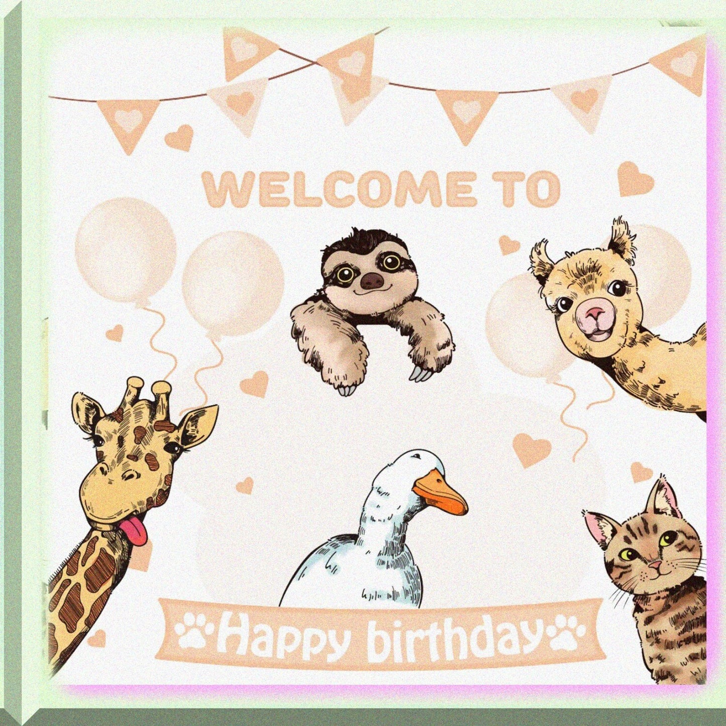 Animal Clear Silicone Stamps Set for Card Making