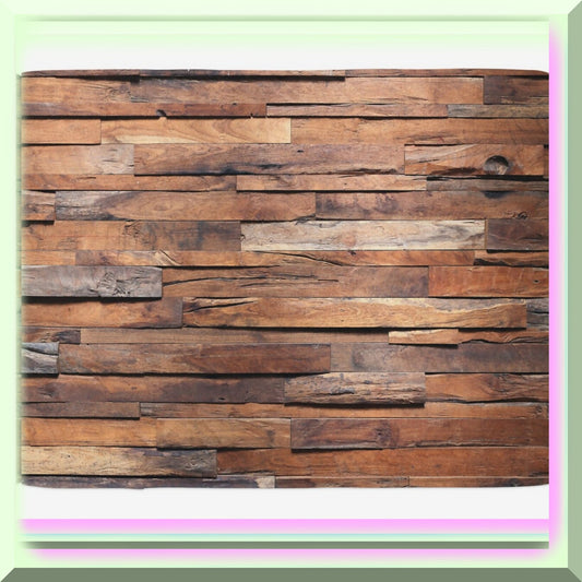 Wooden Print Bath Mat 30.2" x 20" Cinnamon Umber