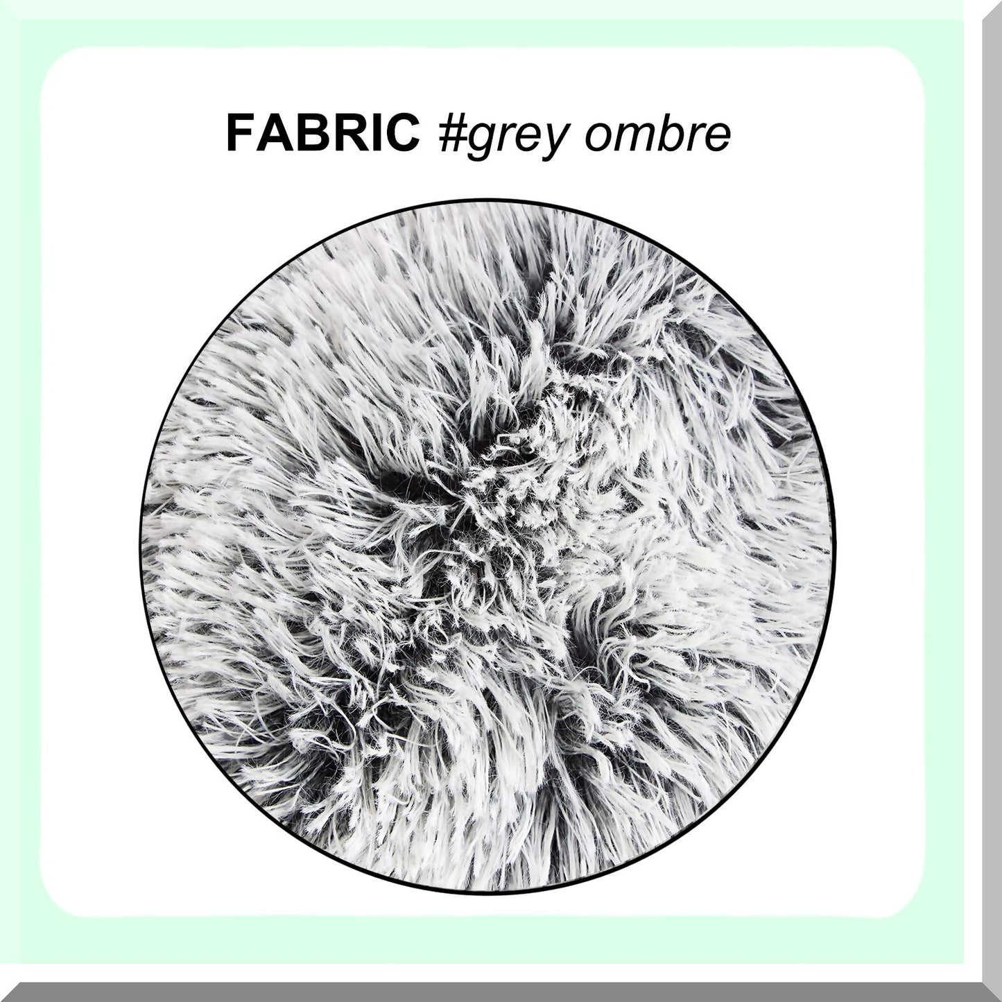 Luxury Gray Ombre Fluffy Throw Pillow Covers - Set of 2 | Super Soft Cushion Cases for Sofa or Bed | Double Sided Decorative Home Decor - 18x18 Inch