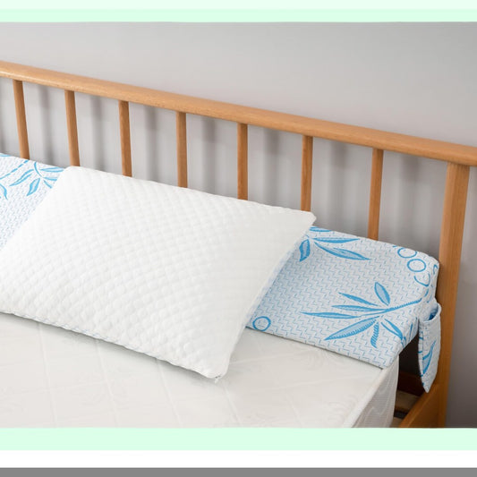 MemoryFoam Headboard Gap Pillow - Comfortable Bed Wedge & Gap Filler - Removable Washable Cover - Close The Gap Between Headboard & Mattress - Size 0-6"