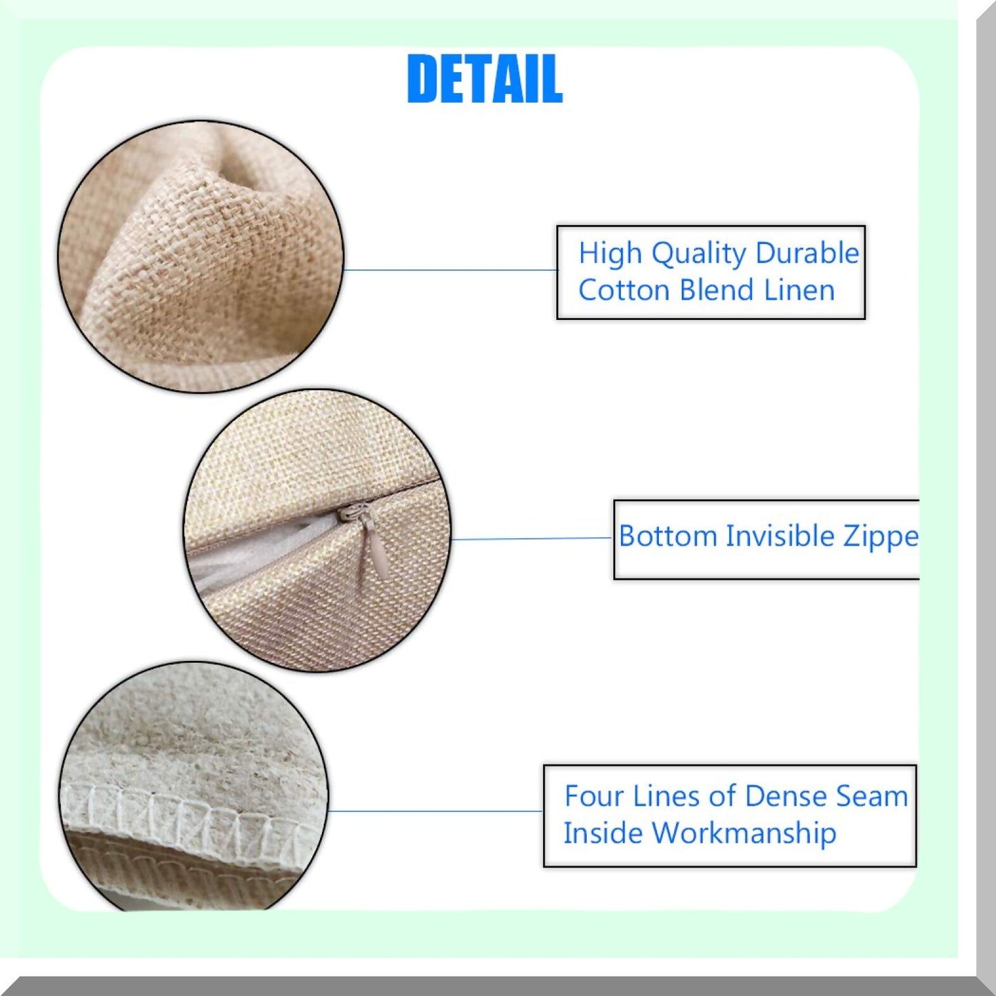 Vintage Farmhouse Home Sweet Home Pillow Cover - 12x20 Inch Cotton Linen Throw Pillow Case for Sofa Couch - Country Decorative Cushion Cover