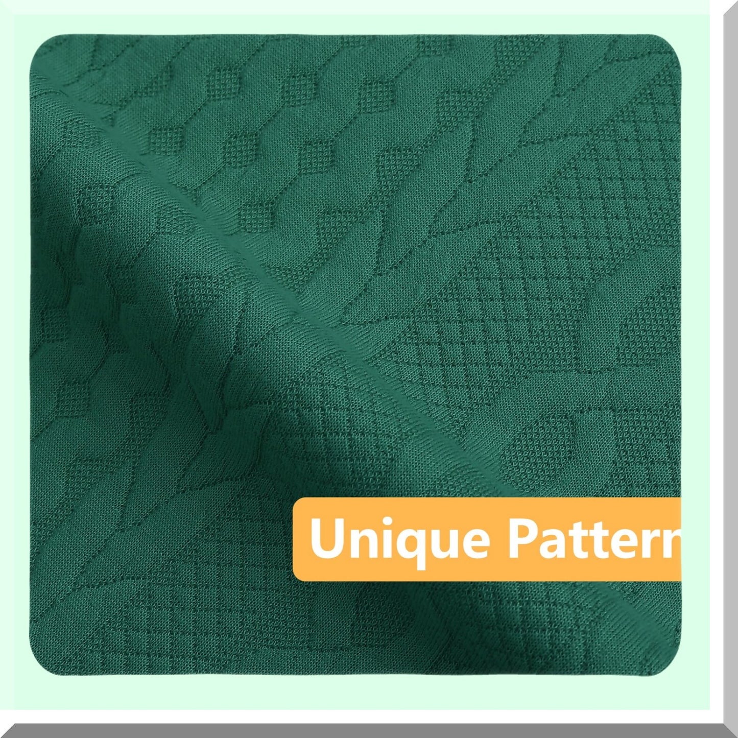 Twisted Rope Pattern Decorative Pillow Covers - Set of 2 18x18 for Sofa Bed, Stretchy Embossed Couch Pillow Covers in Dark Green - Home Decor Accents