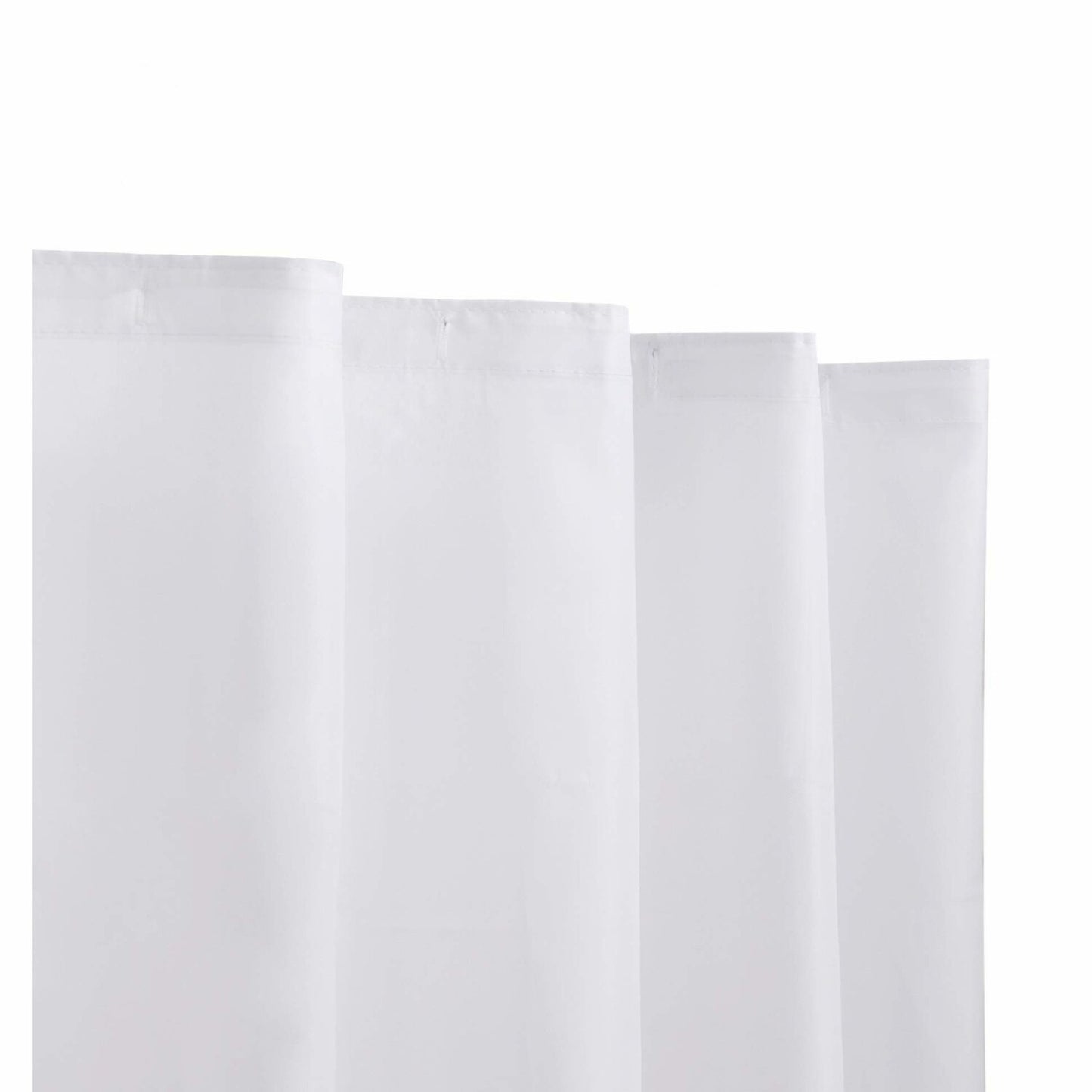 Water Repellent Polyester Shower Curtain 70" x 72" White