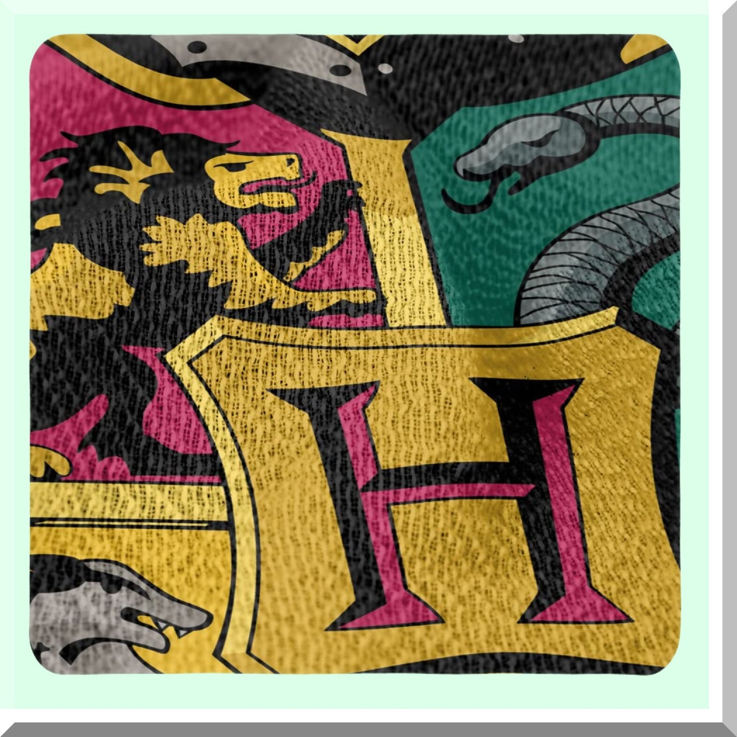 Hogwarts Crest Magic Woven Tapestry Throw - 50"x60" Cotton Blend Blanket with Fringe